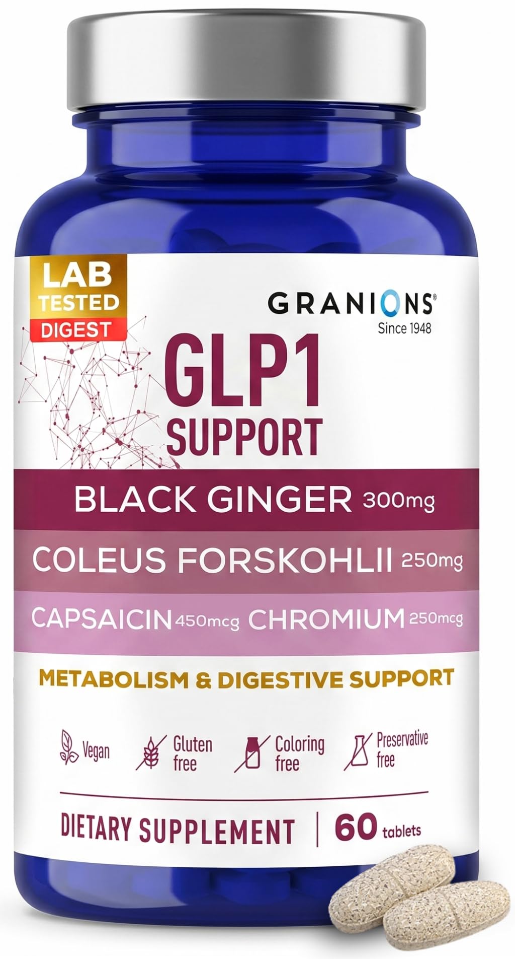 Granions GLP-1 Support Supplement Tablet 60 Tablets