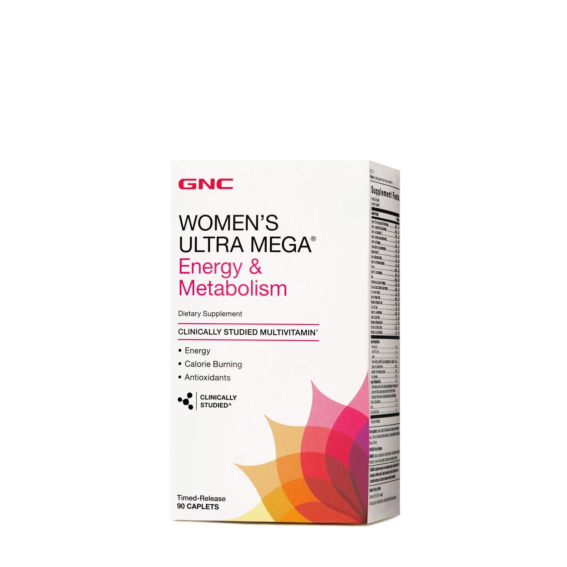 GNC Women's Ultra Mega Energy and Metabolism Multivitamin for Women, 90 Tablets