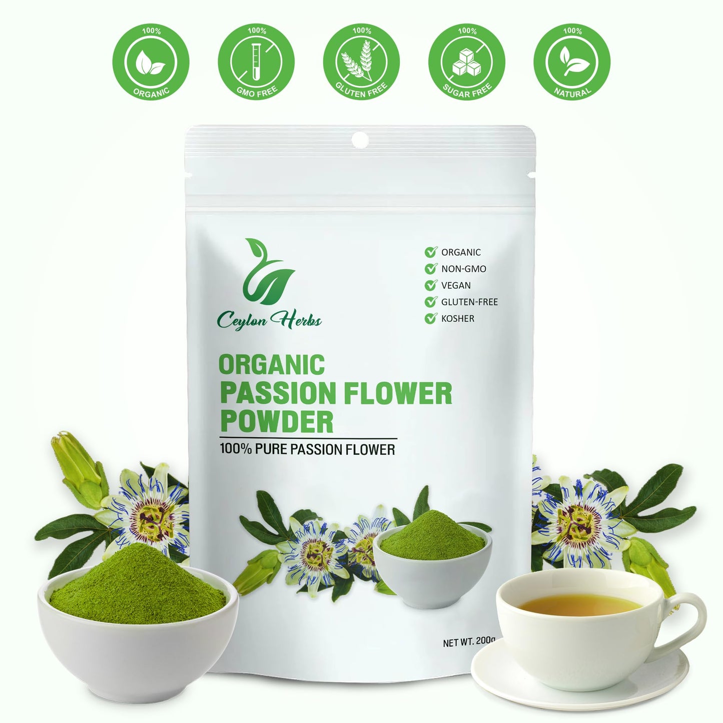 CEYLON HERBS Passion Flower Powder 7