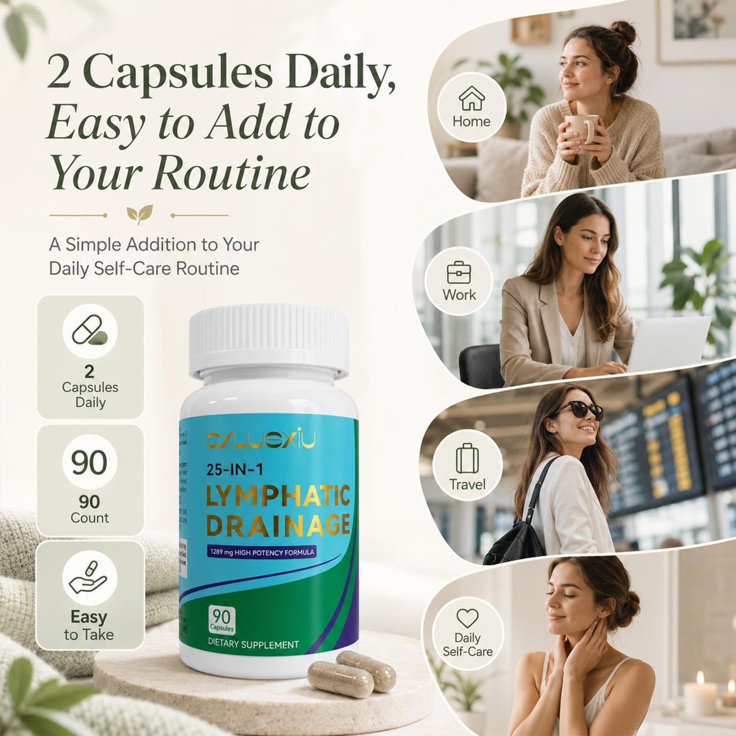 Cxlusxiu Lymphatic Drainage Capsules 1 Count