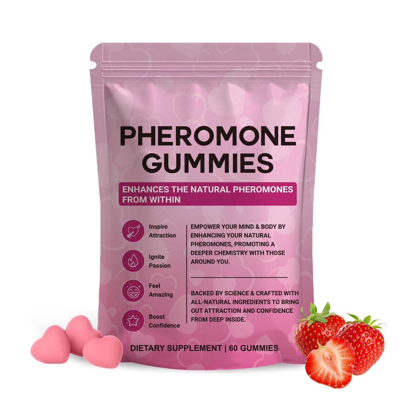 Yalei Pheromone Gummies for Women, Gummy, 60 Count