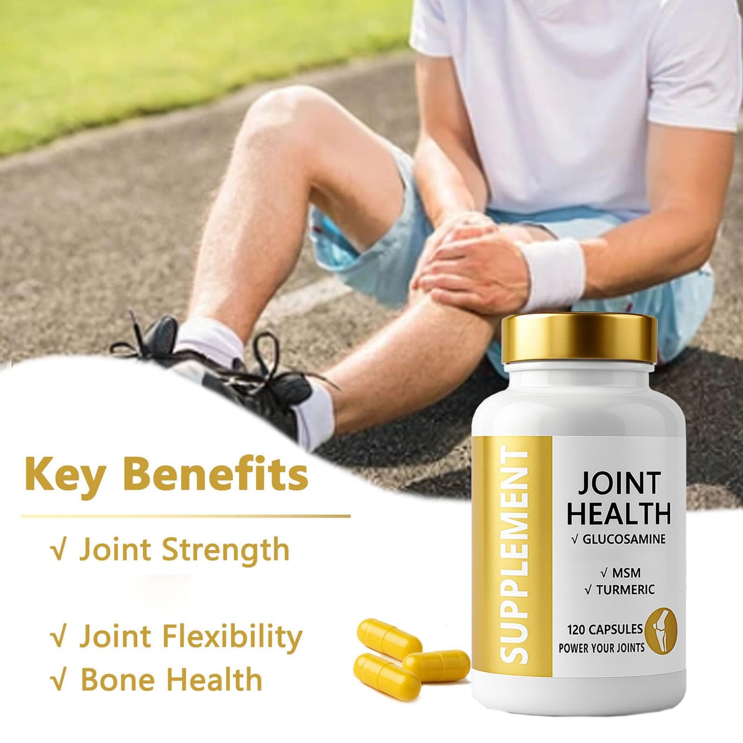 ANEFOSE Joint Health Supplement, 120 Capsules