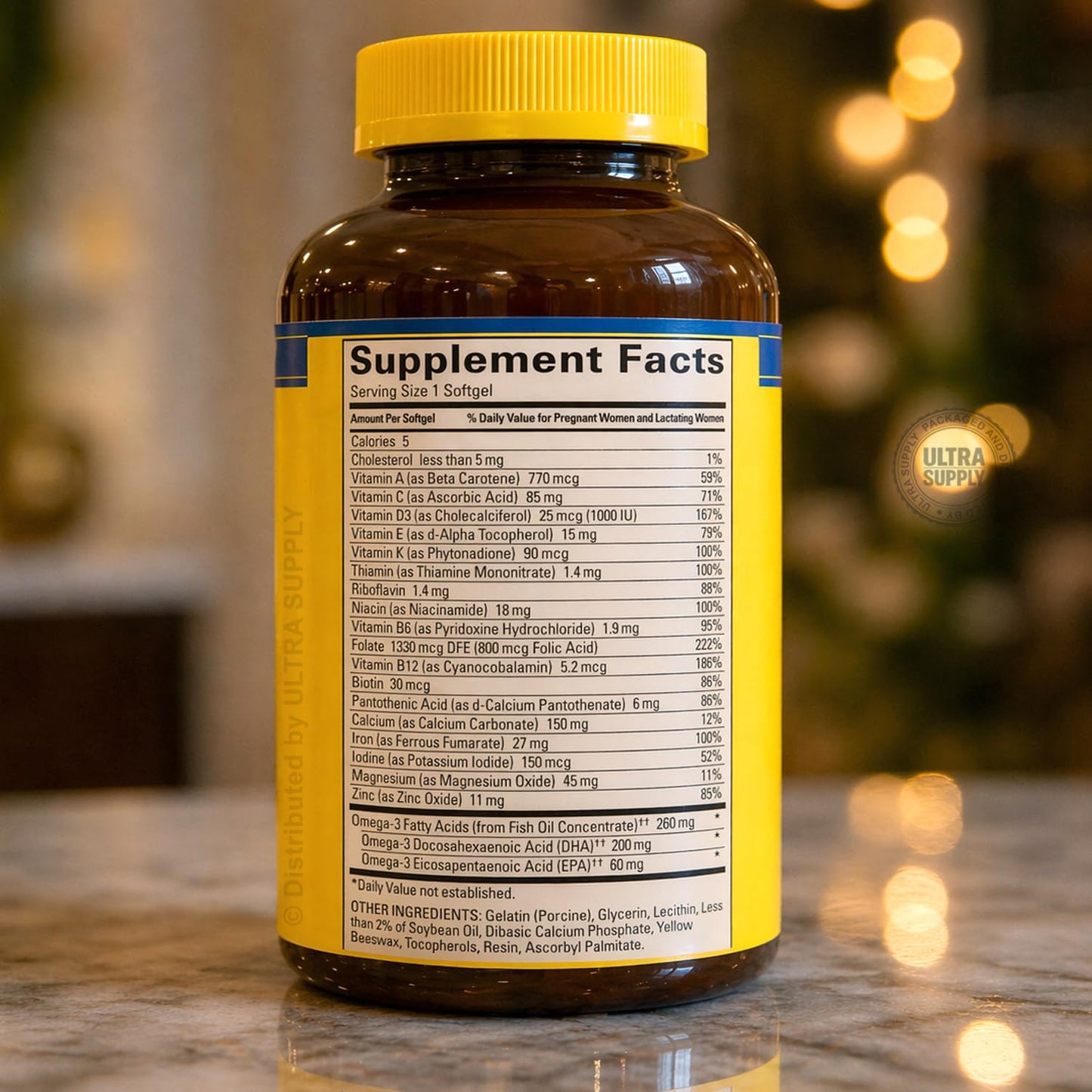 Generic Prenatal Multi-Vitamin + DHA Softgels 150