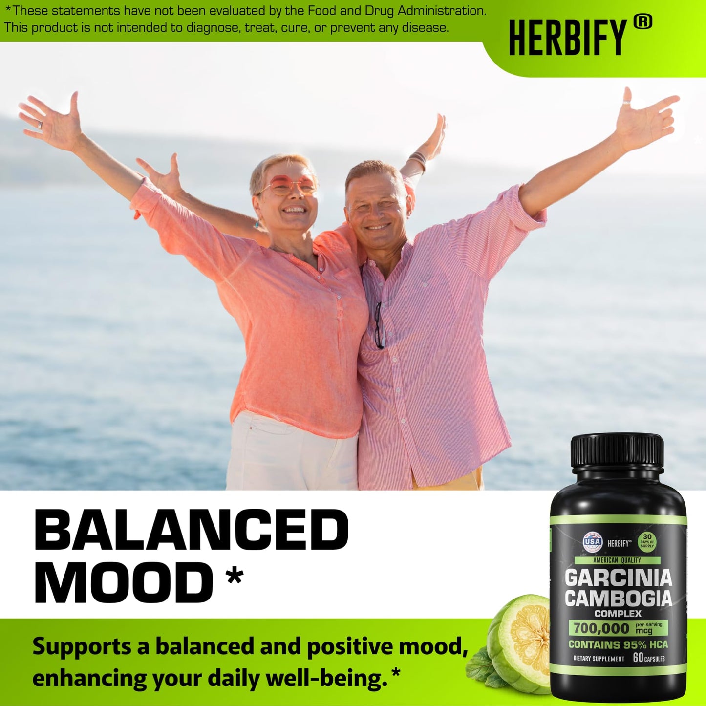 HERBIFY Garcinia Cambogia Wellness Support Capsule, 60 Count