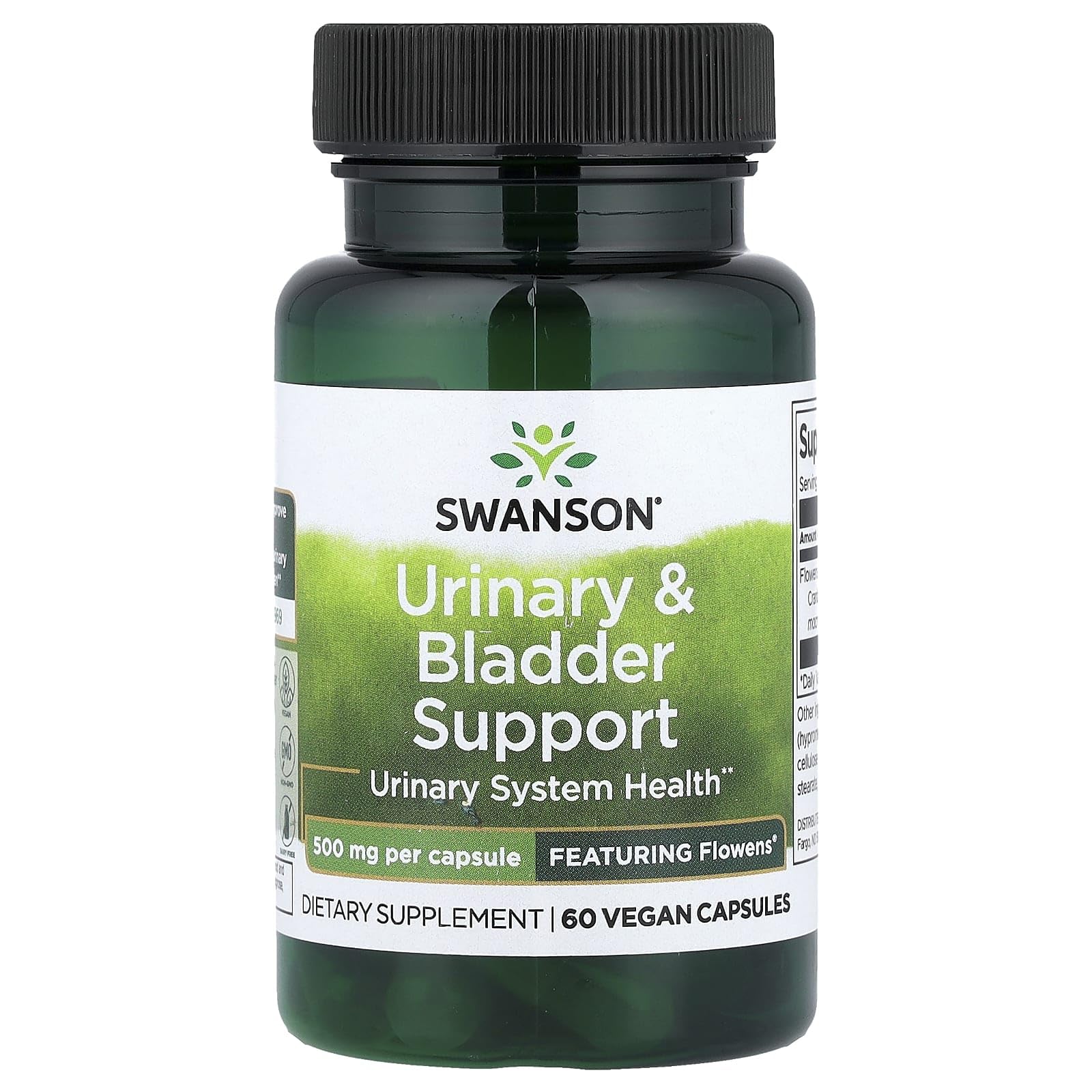 Swanson Urinary & Bladder Support 500 mg Capsules 30 Count