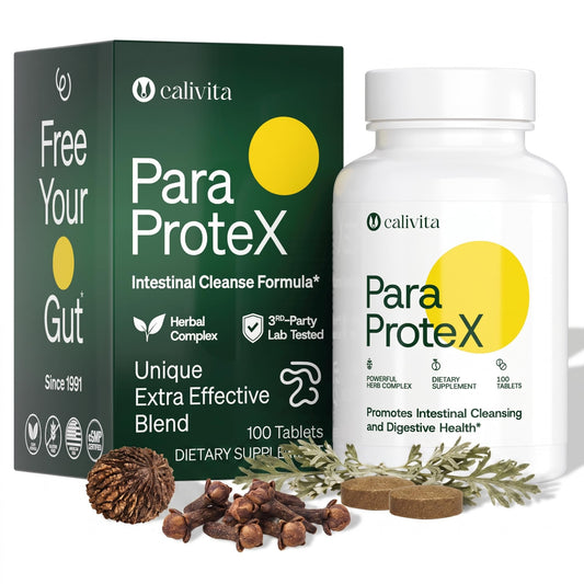 CaliVita International ParaProteX Wormwood Black Walnut Clove Cleanse 100 Tablets