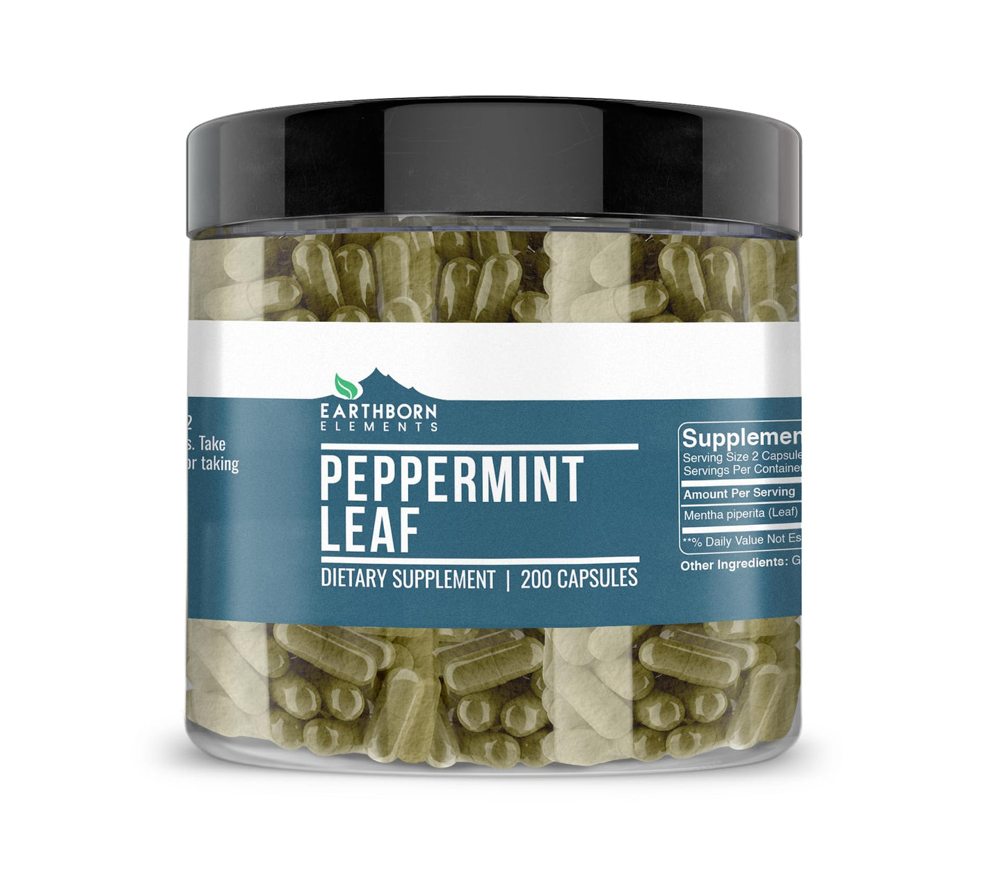 Earthborn Elements Peppermint Leaf Capsules 200
