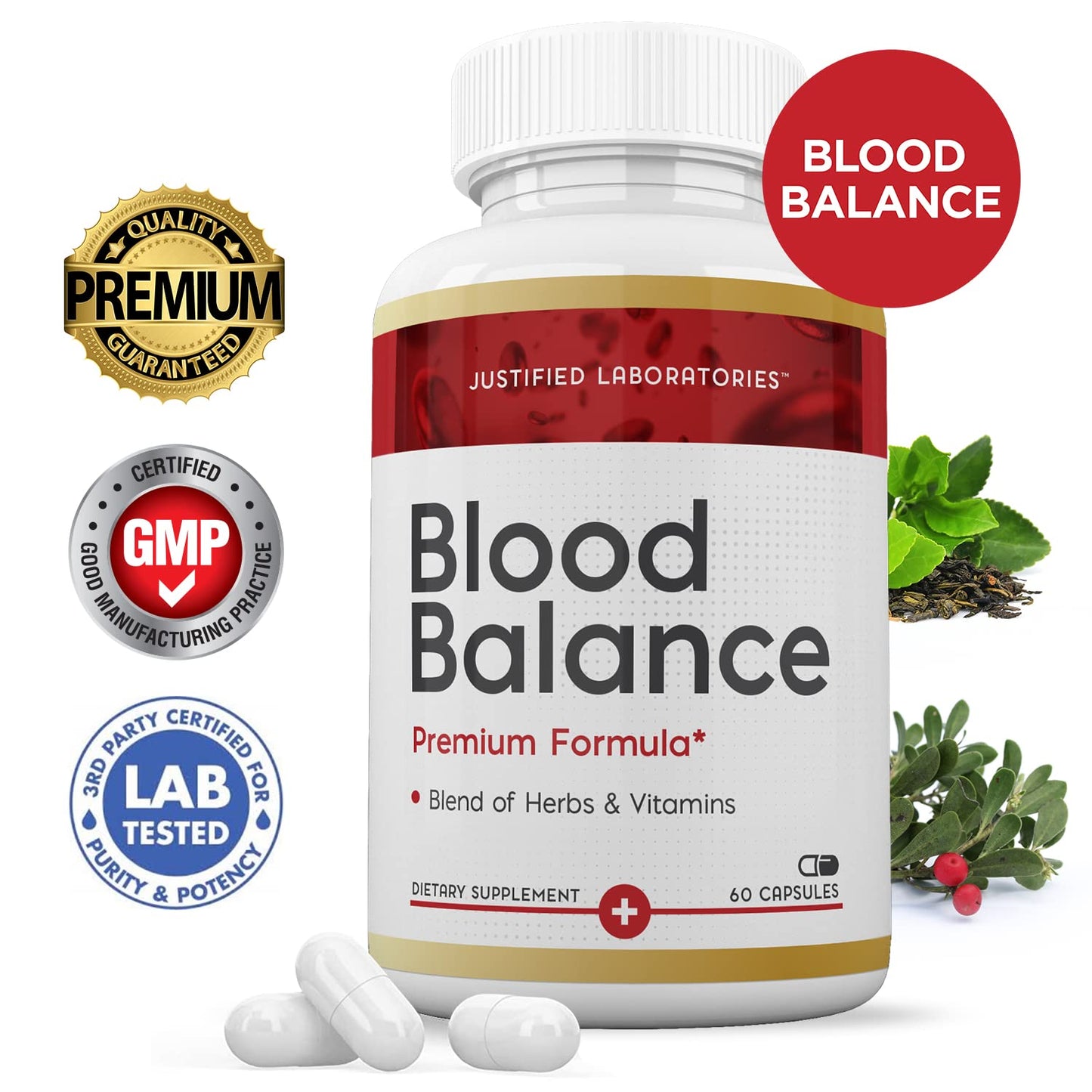 Justified Laboratories Blood Balance 180 Capsules