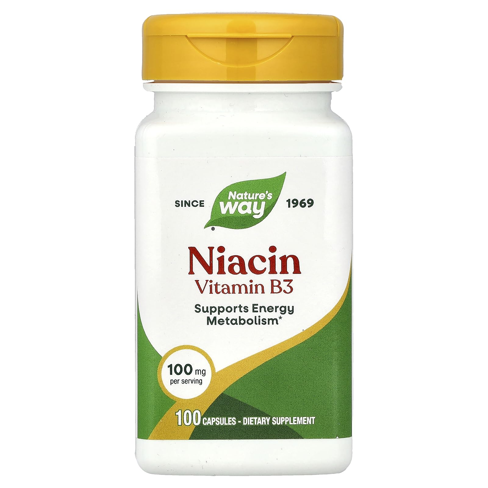 Nature's Way Niacin 100mg Capsule, 100 Count