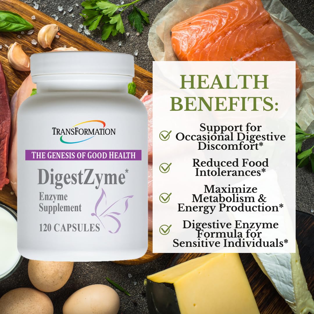 TRANSFORMATION DigestZyme Enzymes Capsule 120 Capsules