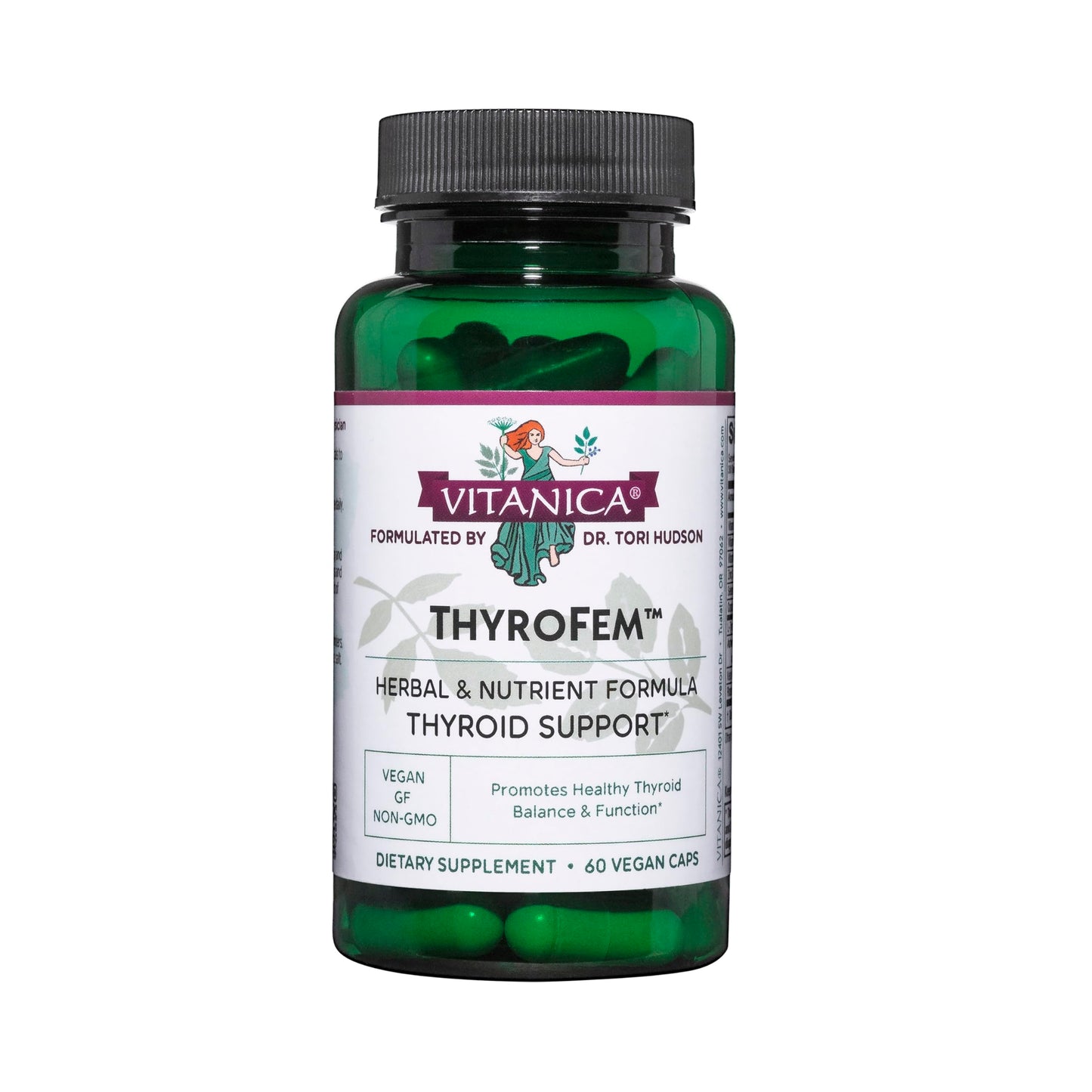 Vitanica ThyroFem Thyroid Gland Support, Vegan Capsules, 60 Capsules
