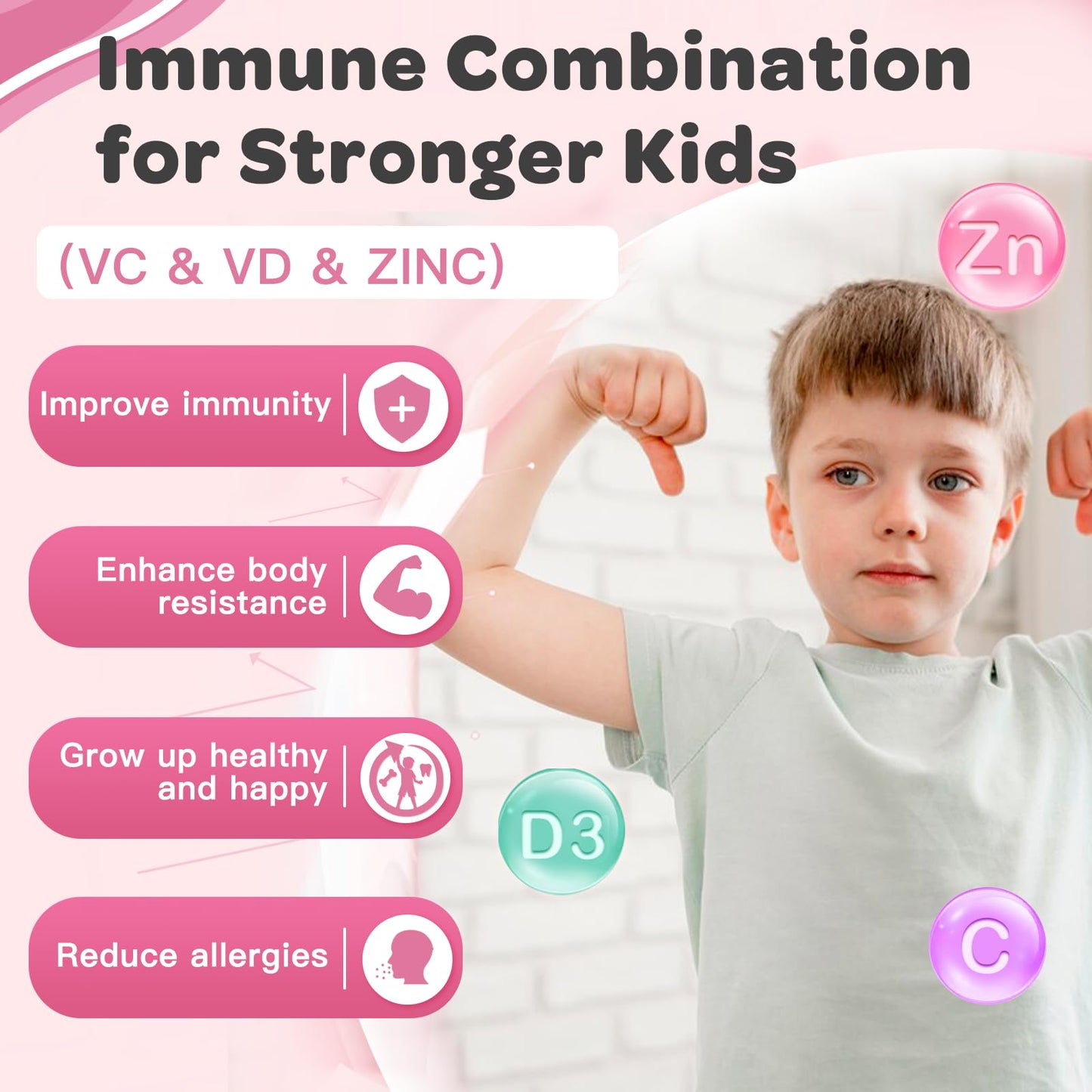 Nature Target Probiotics for Kids, Children's Probiotic-Multivitamin Gummies with 5 Billion CFUs for Digestive Health & Immune Support, with Vitamins, Prebiotics, Minerals, Natural Peach Flavor, 90 Count