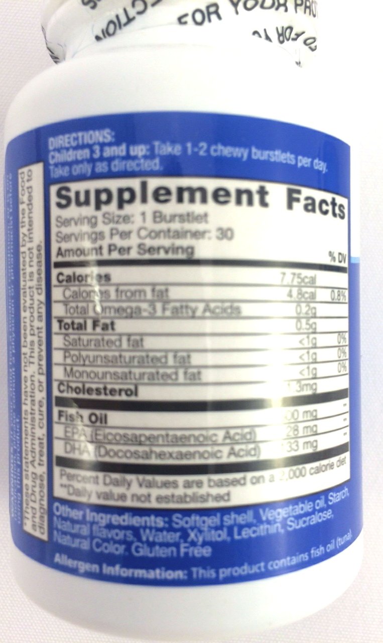 Unknown BioGlan Kids Smart Hi DHA Omega-3 Fish Oil Chewables, 2 Pack