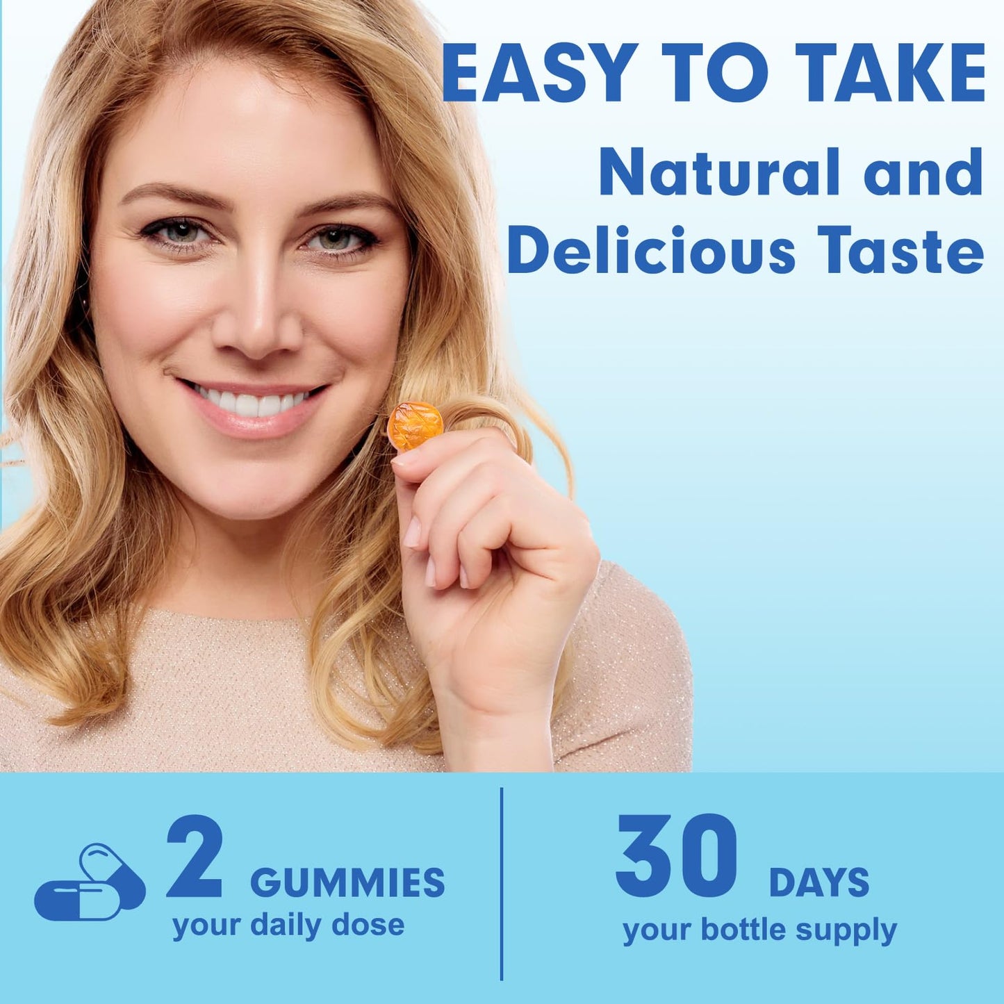 diytoolsman Postpartum Hair Loss Vitamin Gummies with Biotin, Collagen & Folate, Vegan, 60 Gummies