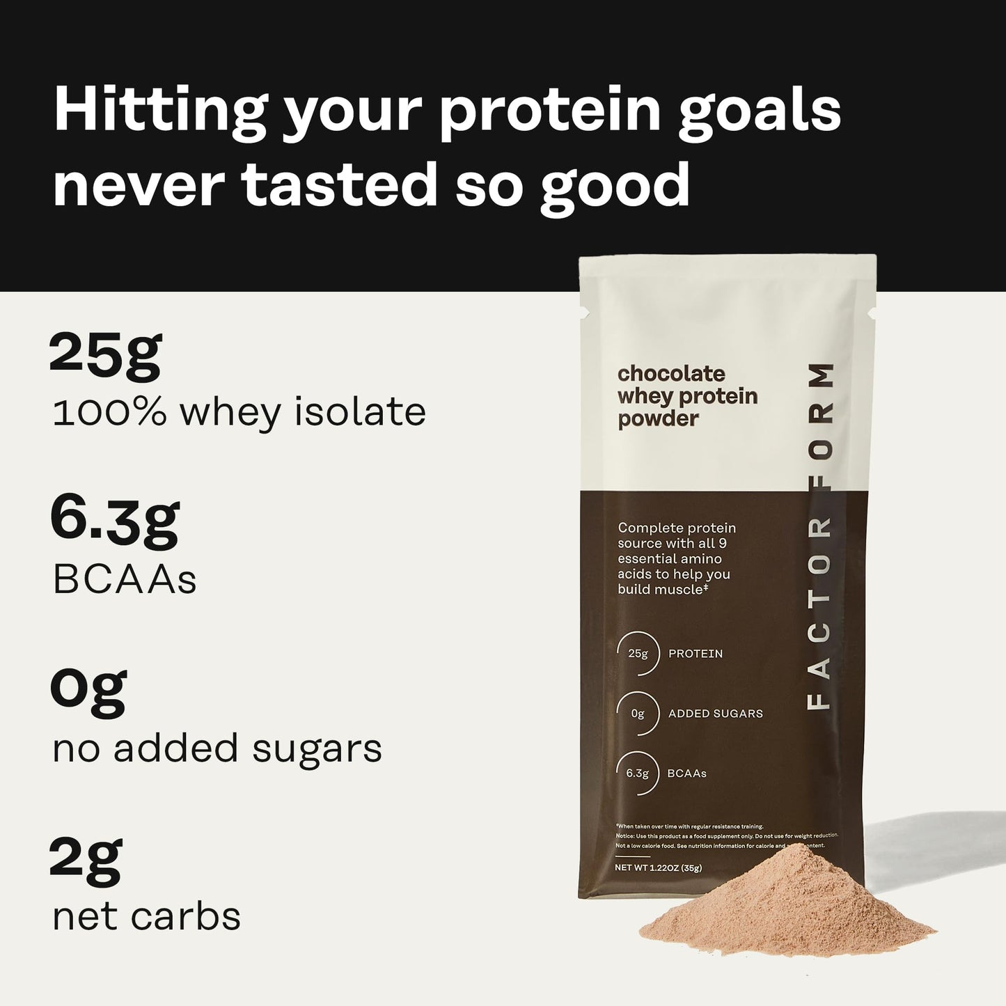 FACTOR FORM Whey Protein Powder 15 Packets
