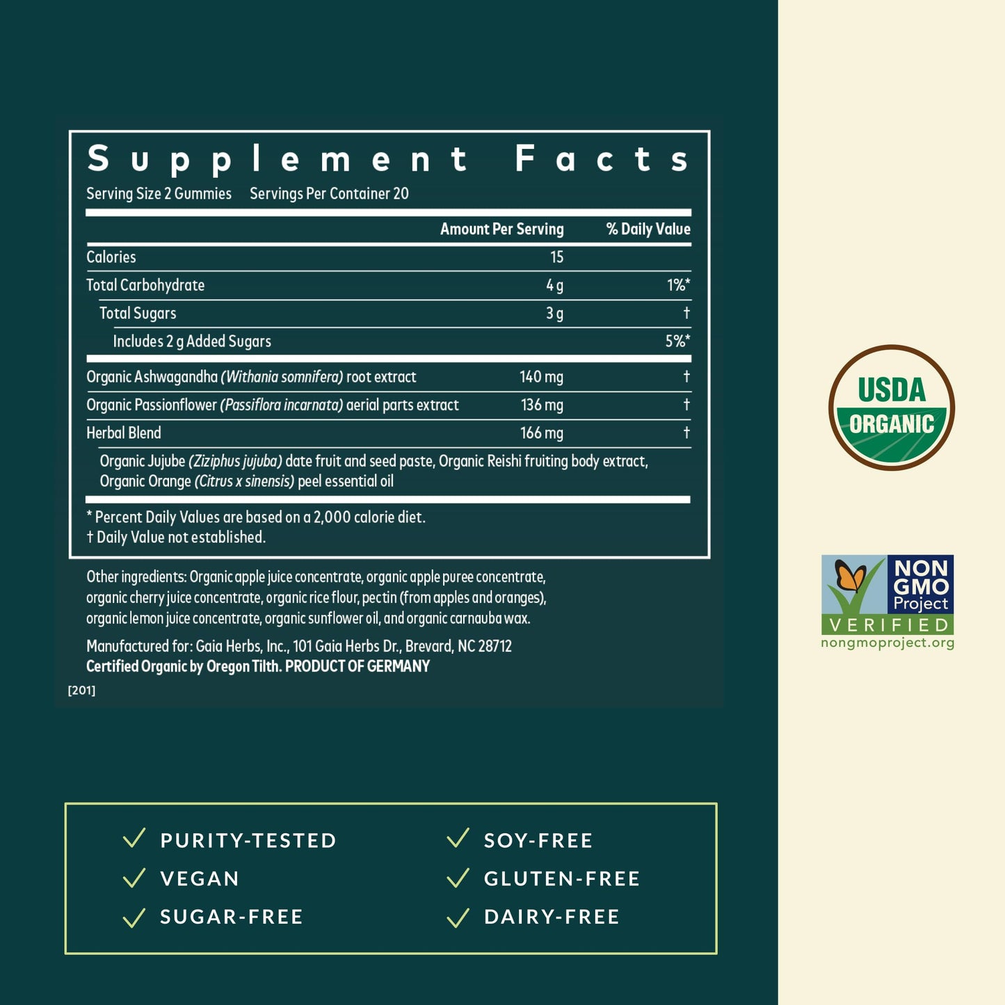 Gaia Herbs Sleep Gummies, 40 Count