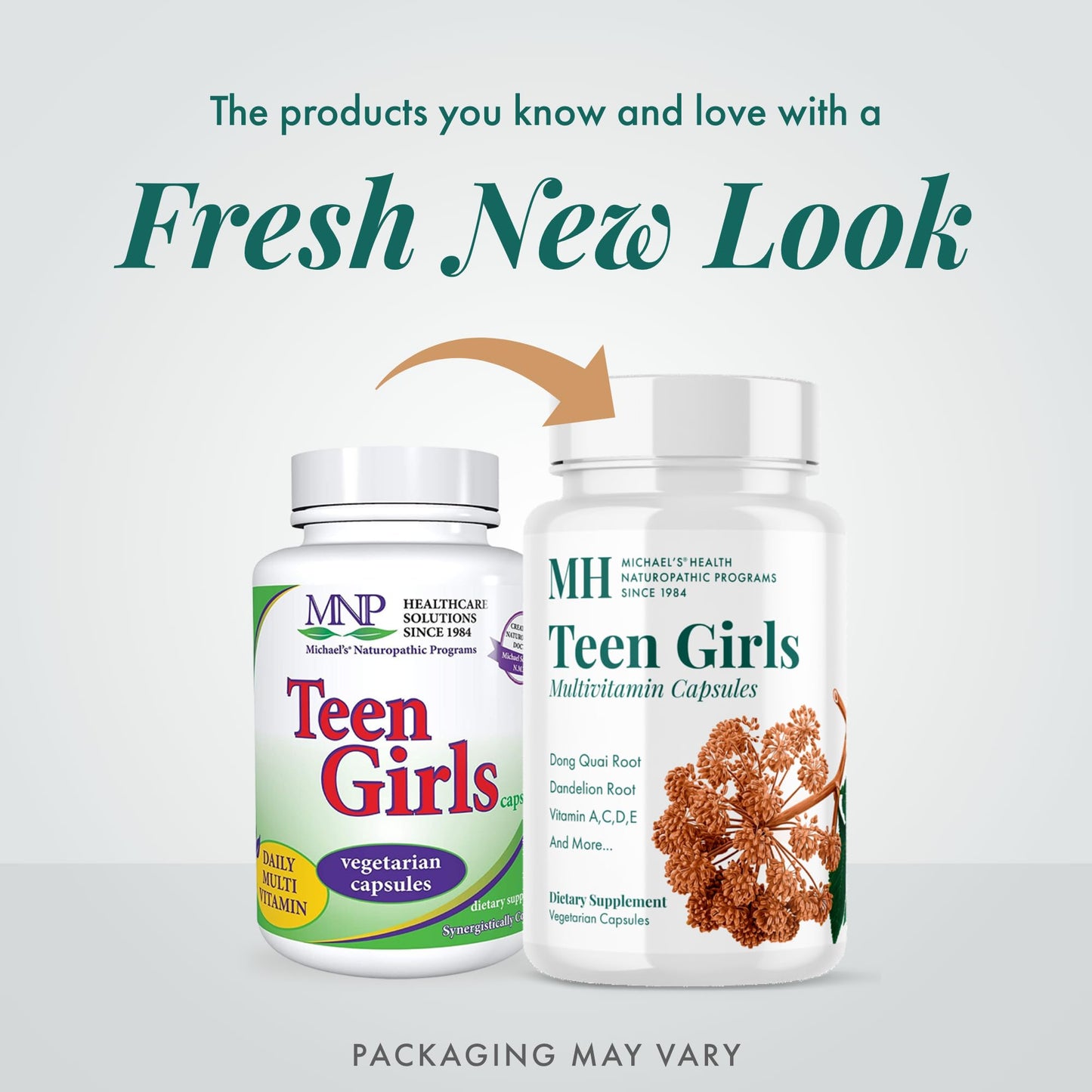 Michael's Health Naturopathic Programs Teen Girls Multivitamin Capsules 120 Count