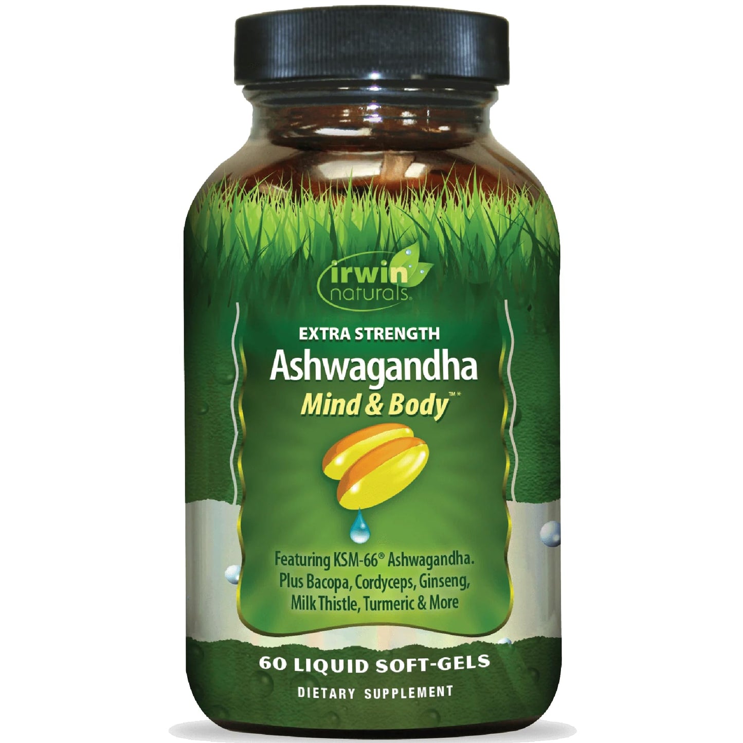 Irwin Naturals Extra Strength Ashwagandha Mind & Body Support Softgels 60 Count