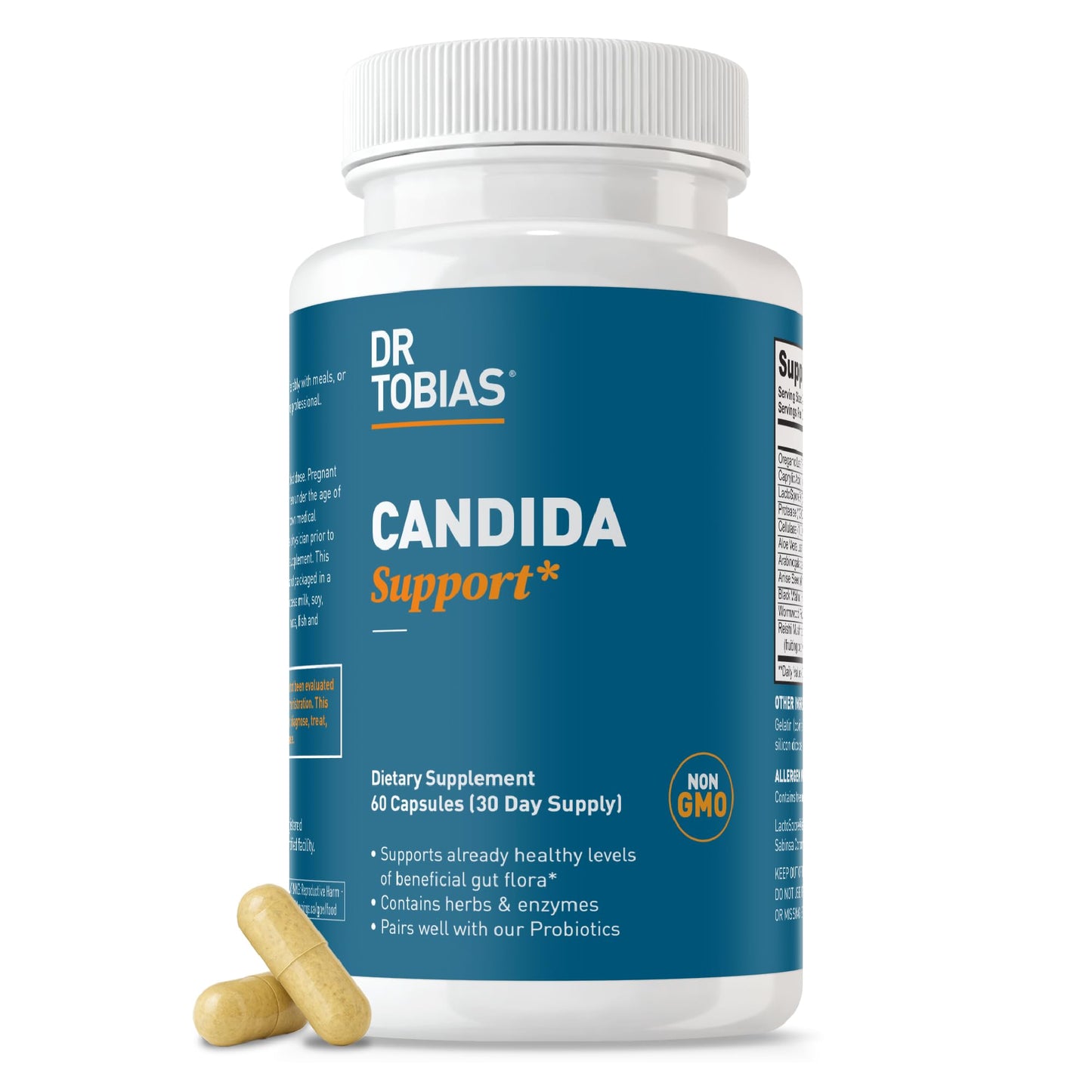 Dr. Tobias Candida Support & Prebiotics Bundle Capsules 120 Capsules
