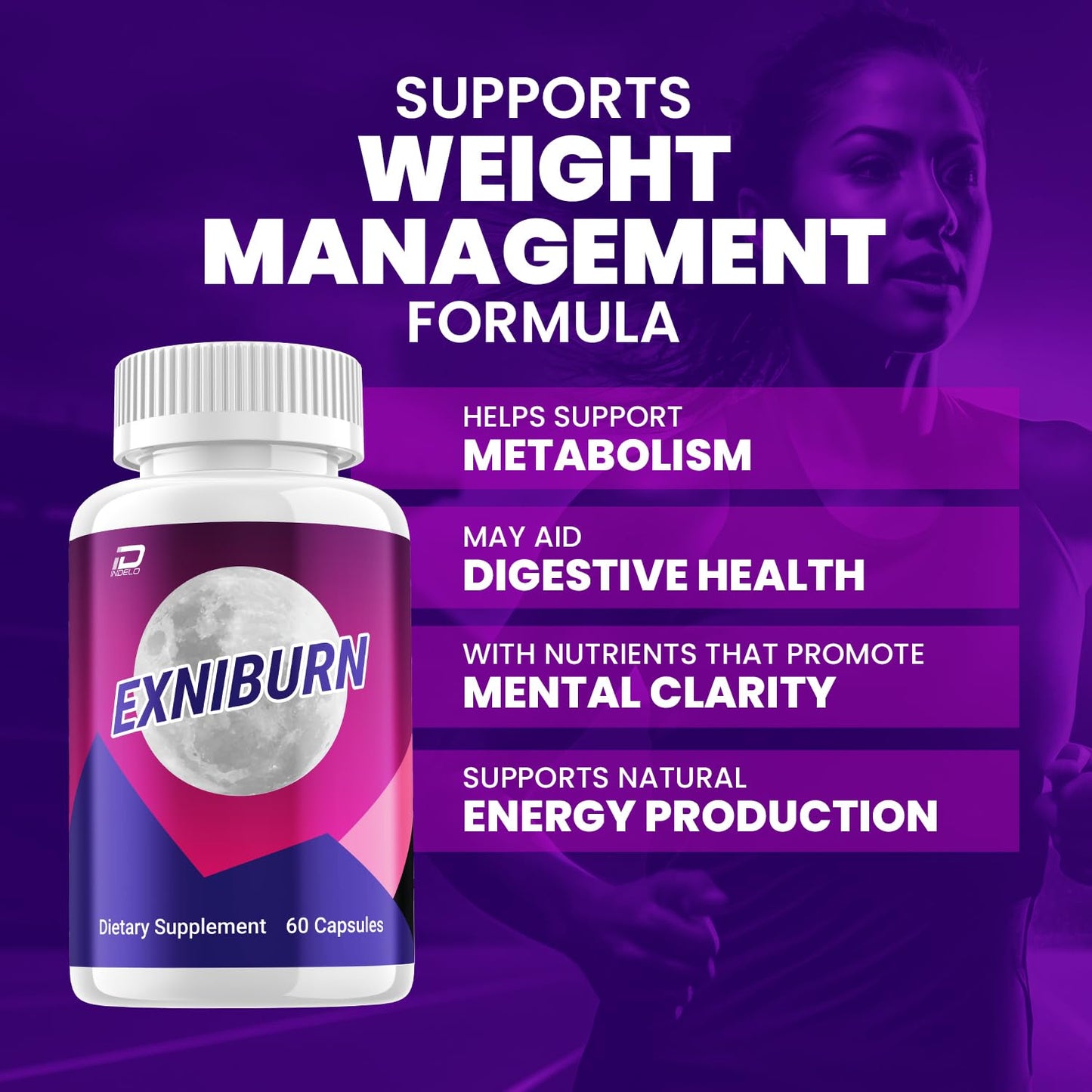Indelo Exniburn Capsules 60 Count