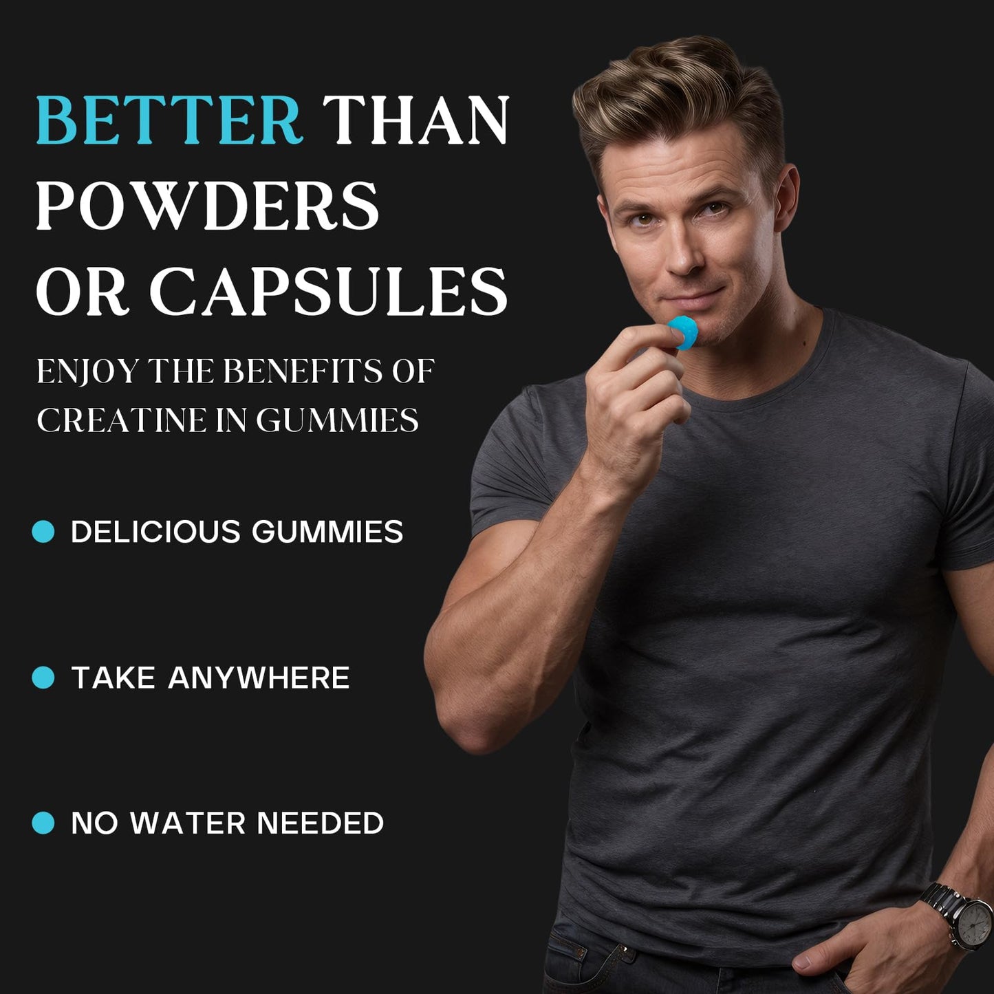 Bruce & Shark Creatine Gummy 5g, 150 Count