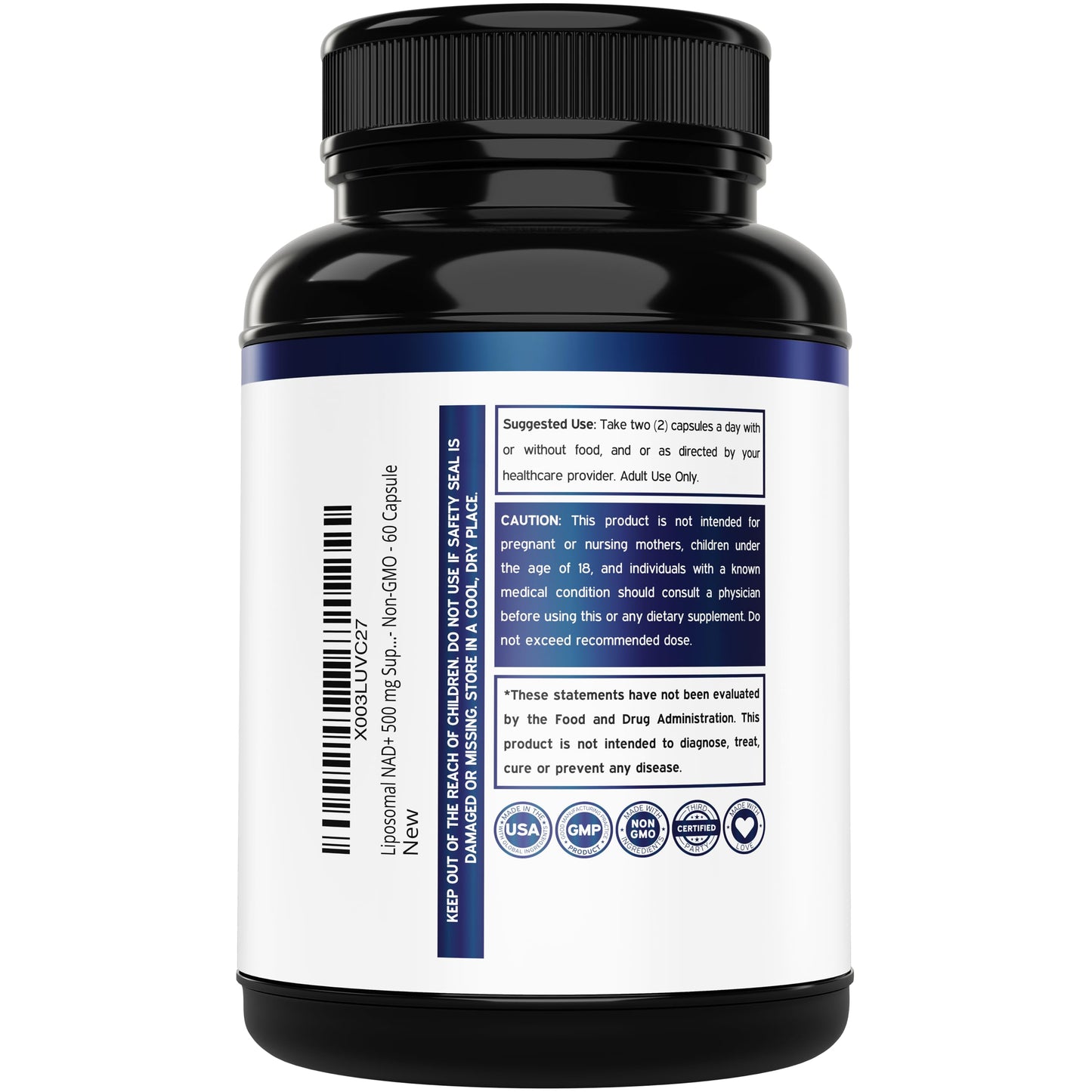 Dorado Nutrition NAD+ Supplement Capsule 60 Count