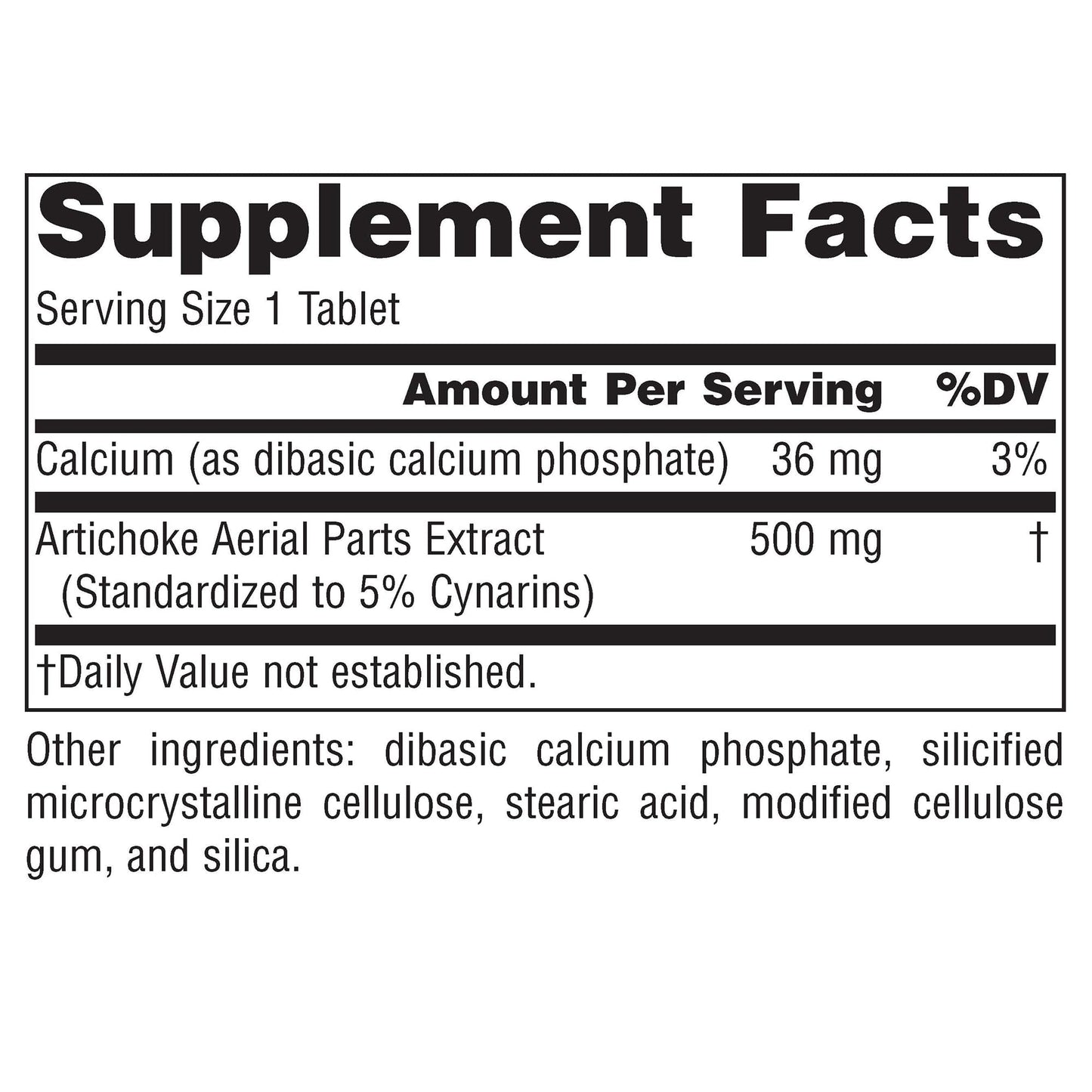 Source Naturals Artichoke Extract 500mg Tablet 180 Count