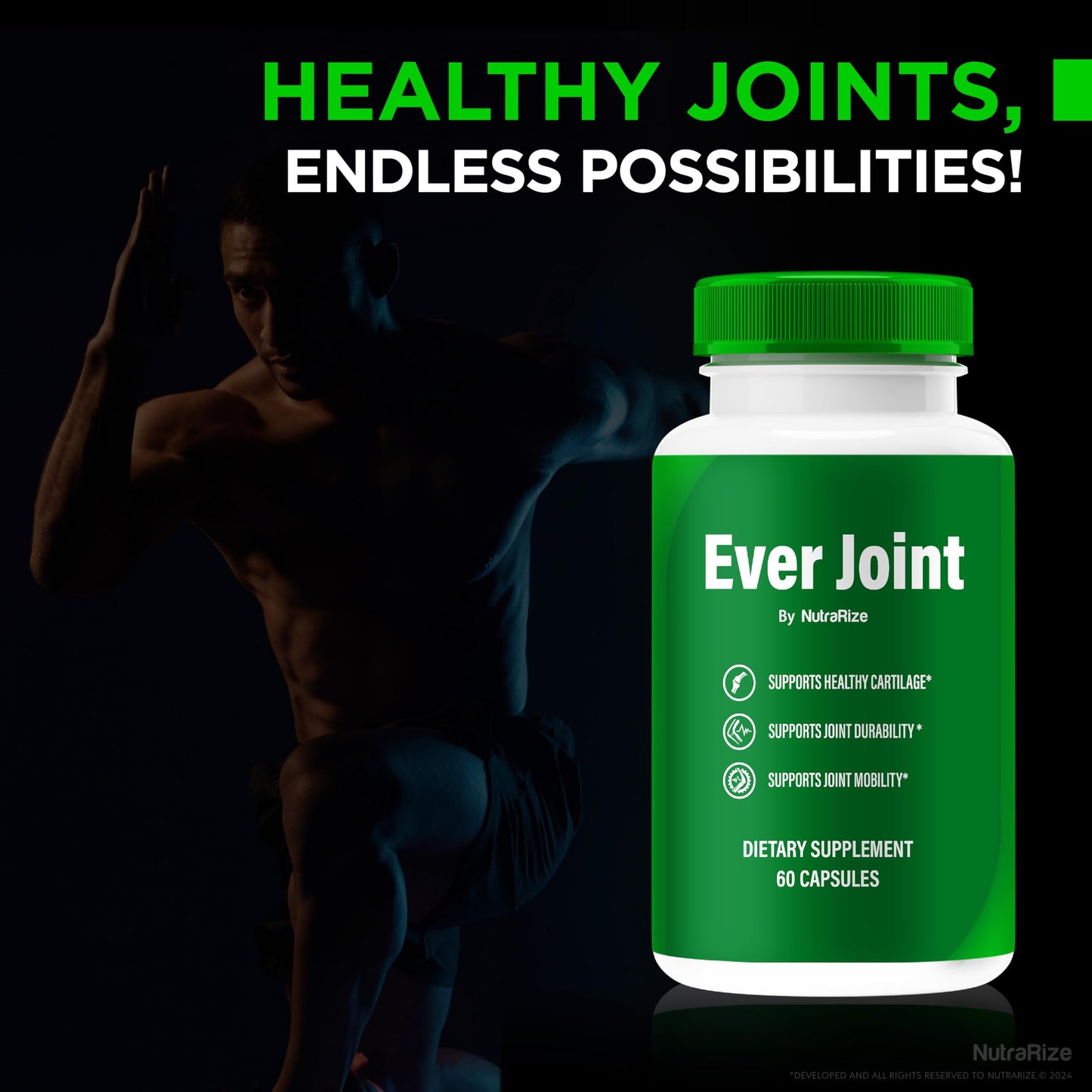 NutraRize Ever Joint Capsules, 180 Capsules