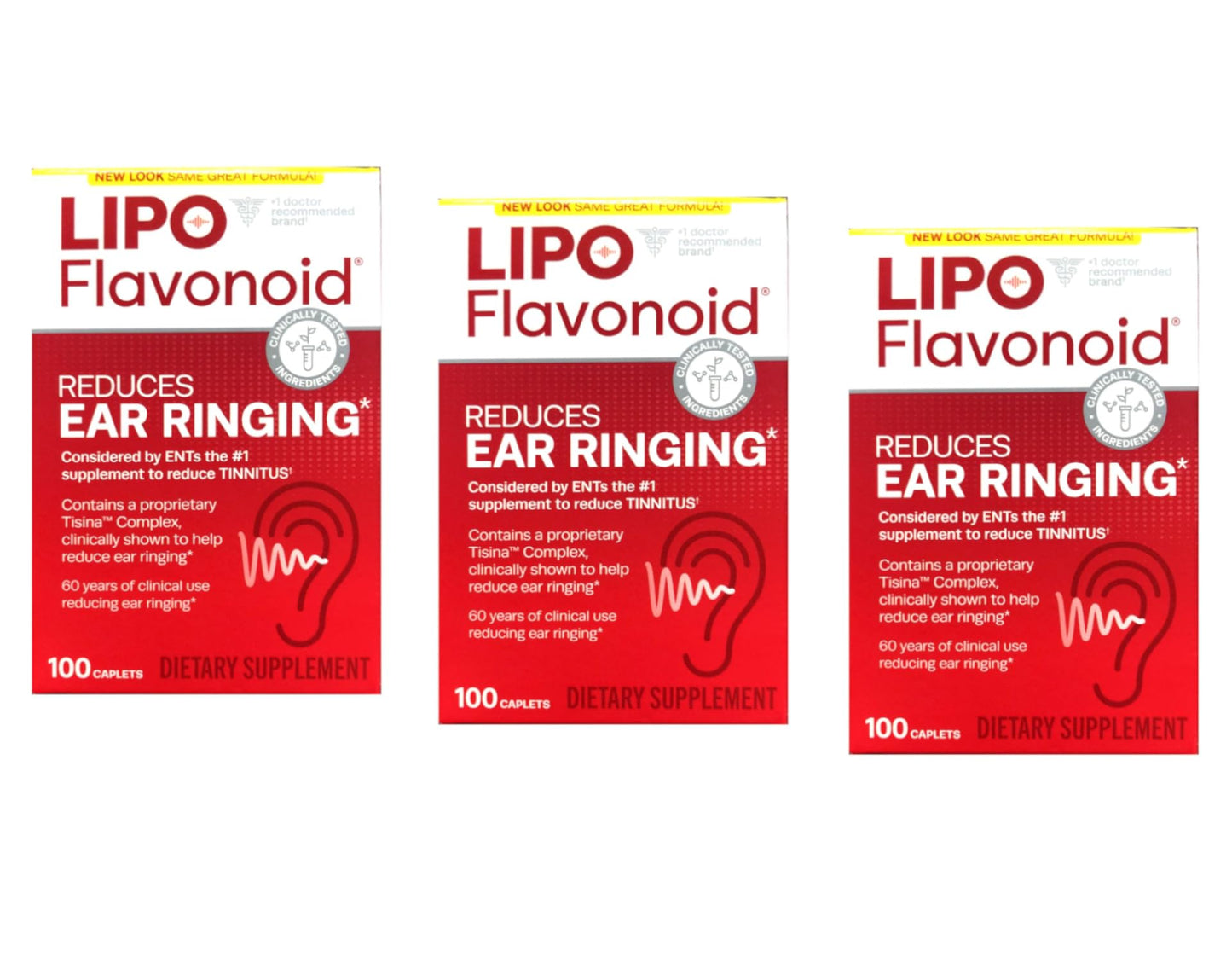 Lipo-Flavonoid Plus Dietary Supplement For Ear Health Caplets 300
