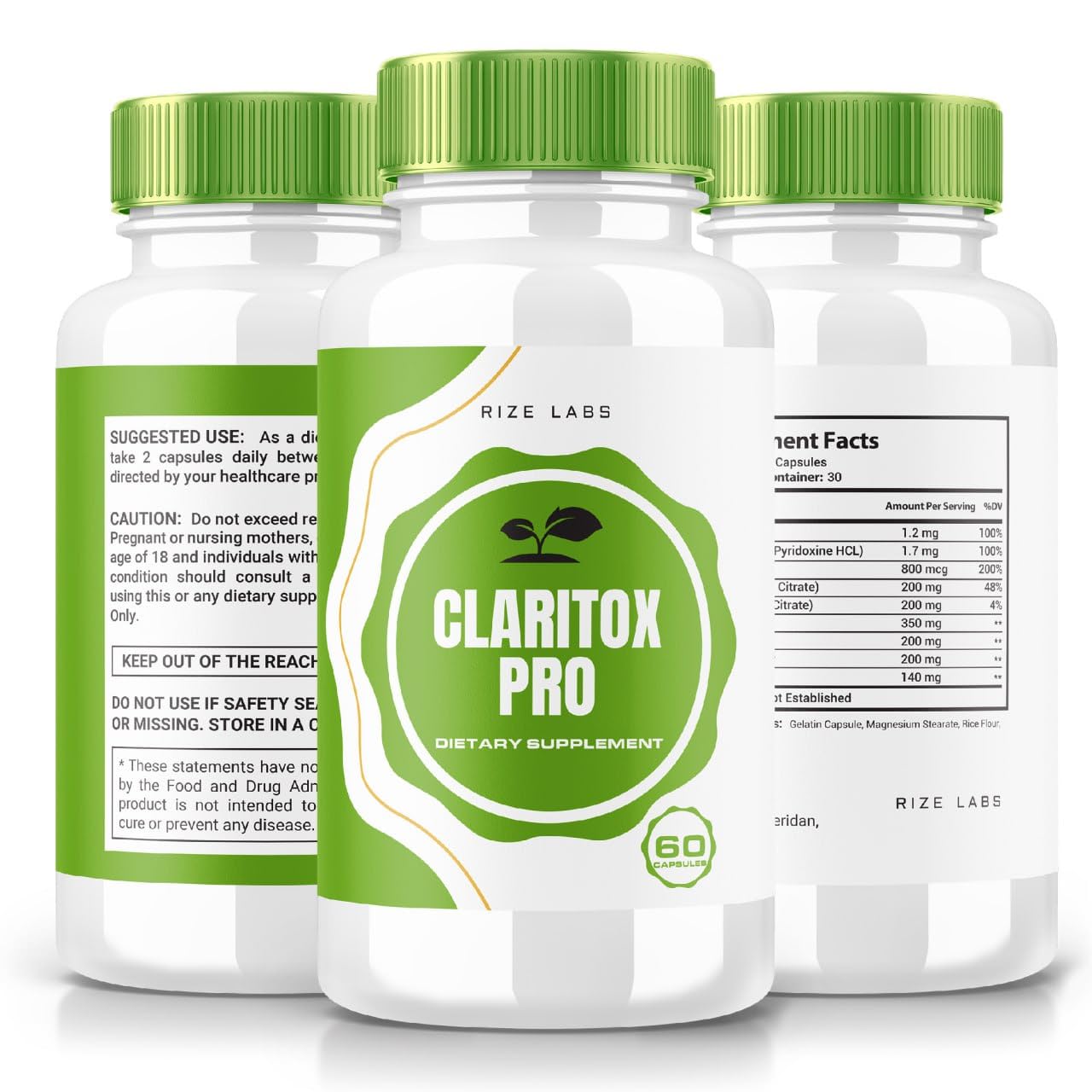 Rize Labs Claritox Pro Capsules 60 Capsules