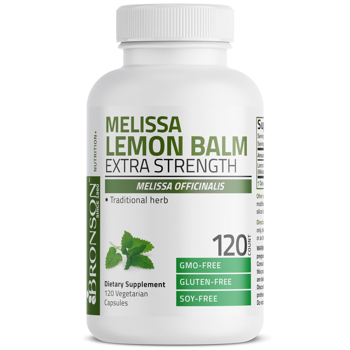 Bronson Melissa Lemon Balm Extra Strength Capsules 120