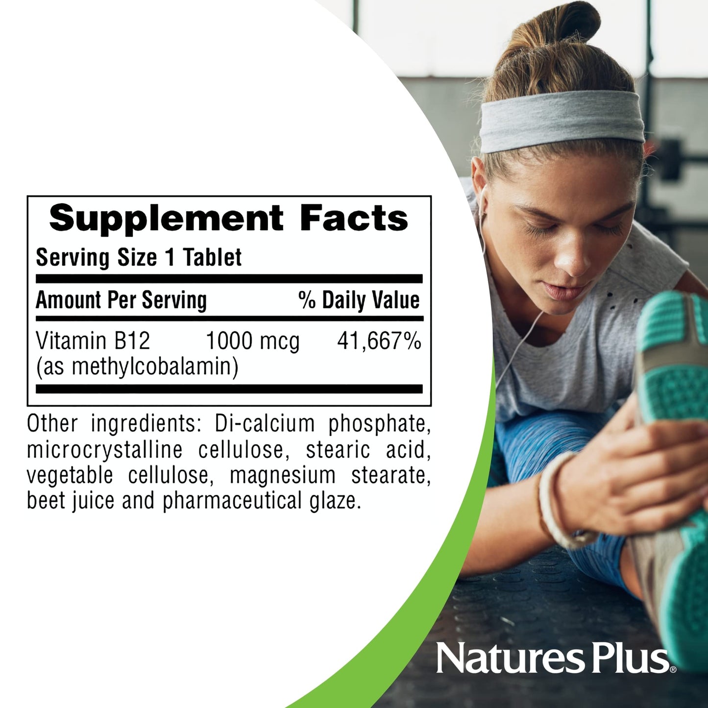 NaturesPlus Vitamin B12 1000 mcg Tablet 90 Tablets
