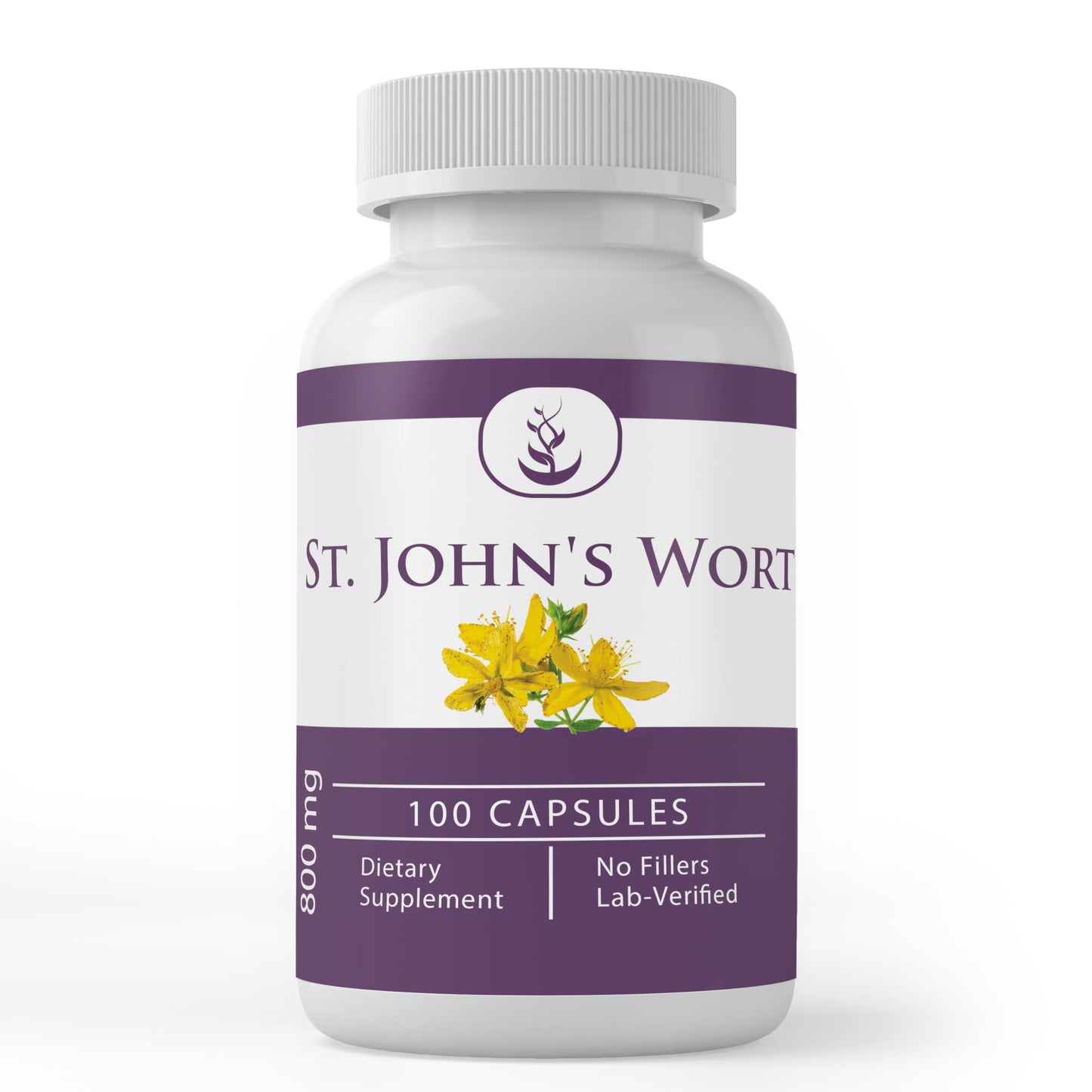 PURE ORIGINAL INGREDIENTS St. John's Wort Capsules, 100 Count