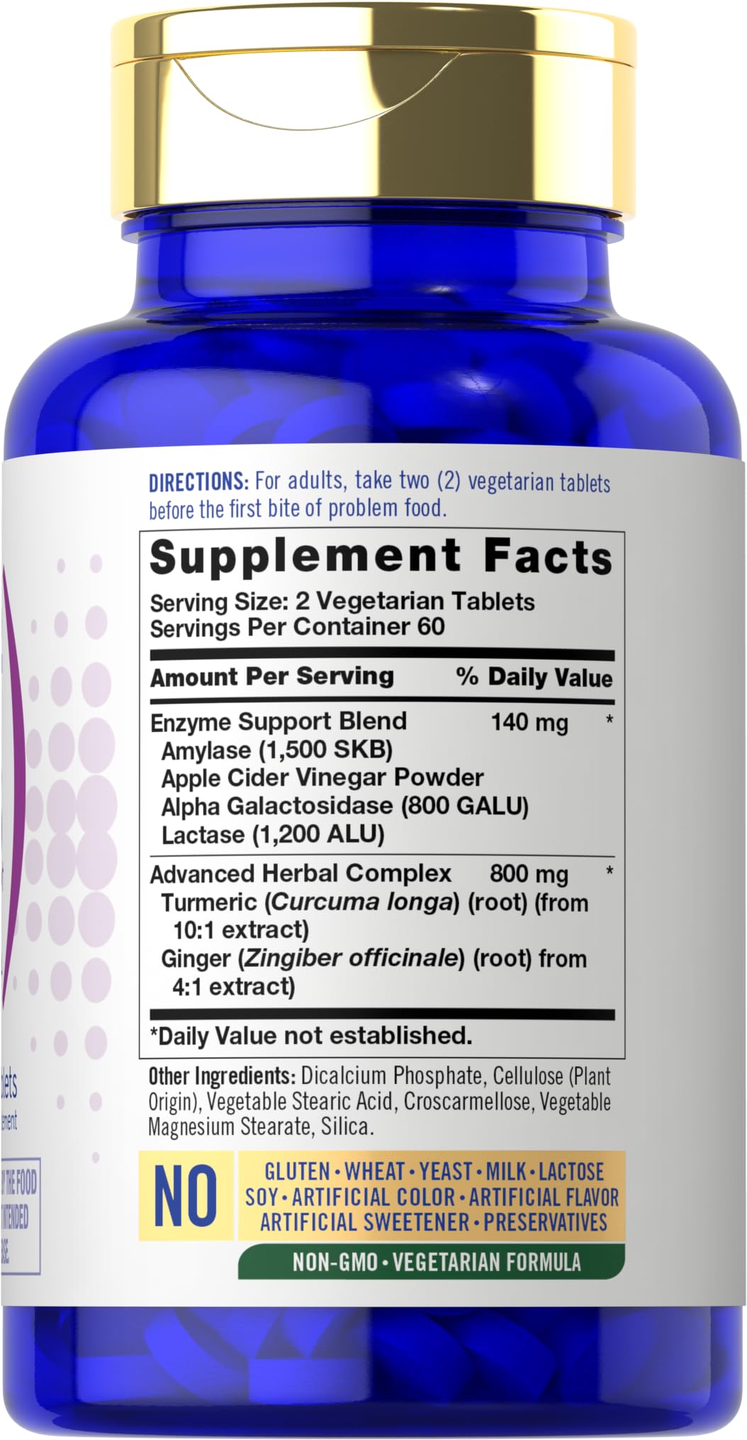 Carlyle Bloat & Gas Support for Men & Women 120 Tablets