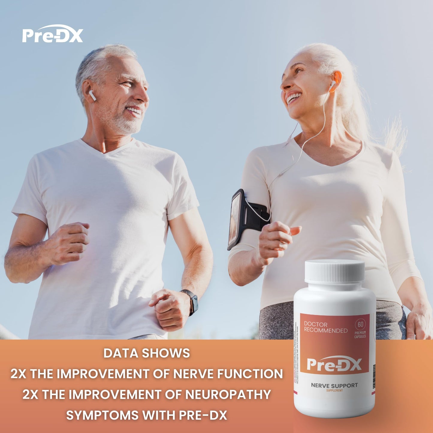 Pre-DX Nerve Support Supplement Advanced L-Methylfolate Multivitamin with Vitamin B-Complex, Capsules, 60 Count
