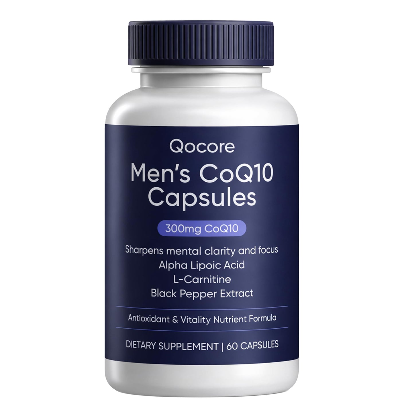QOCORE Men’s CoQ10 300mg Capsules, 60 Count