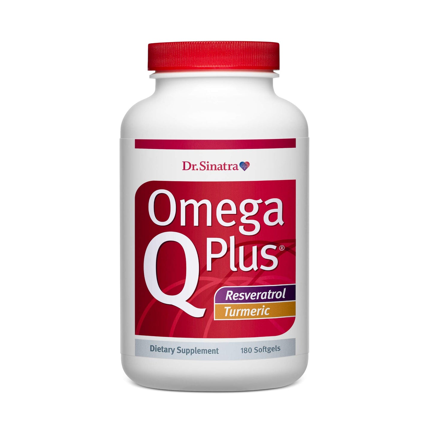 Dr. Sinatra Omega Q Plus Resveratrol and Turmeric Softgels 180 Count