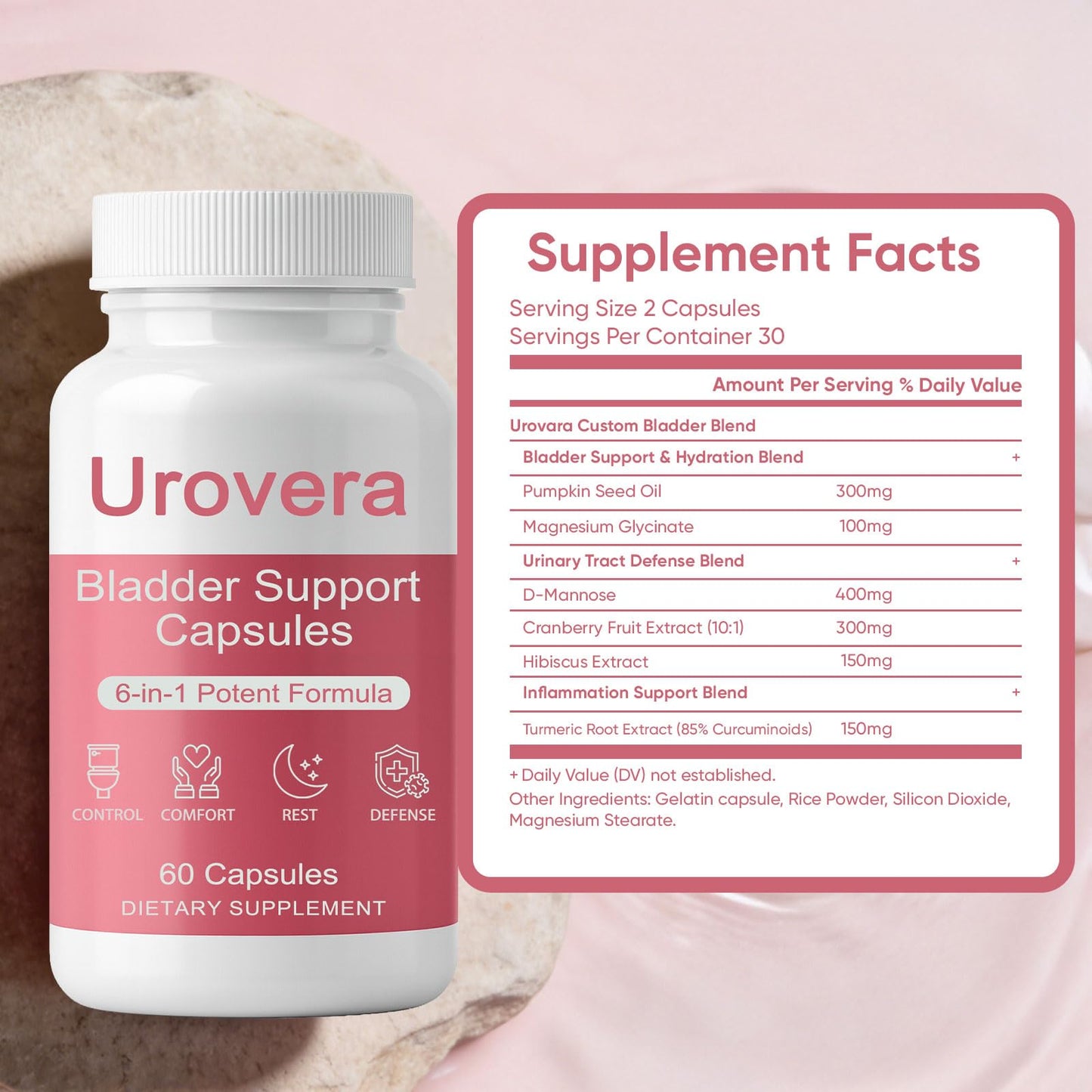 Slifthistle Urovera Bladder Control Capsule, 1 Count