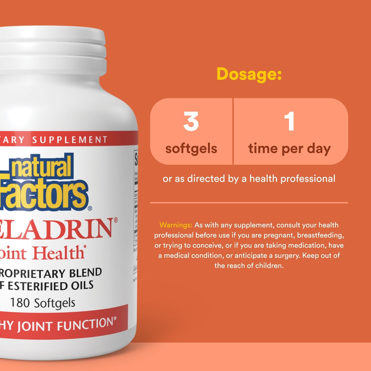 Natural Factors Celadrin Joint Health Softgels 180
