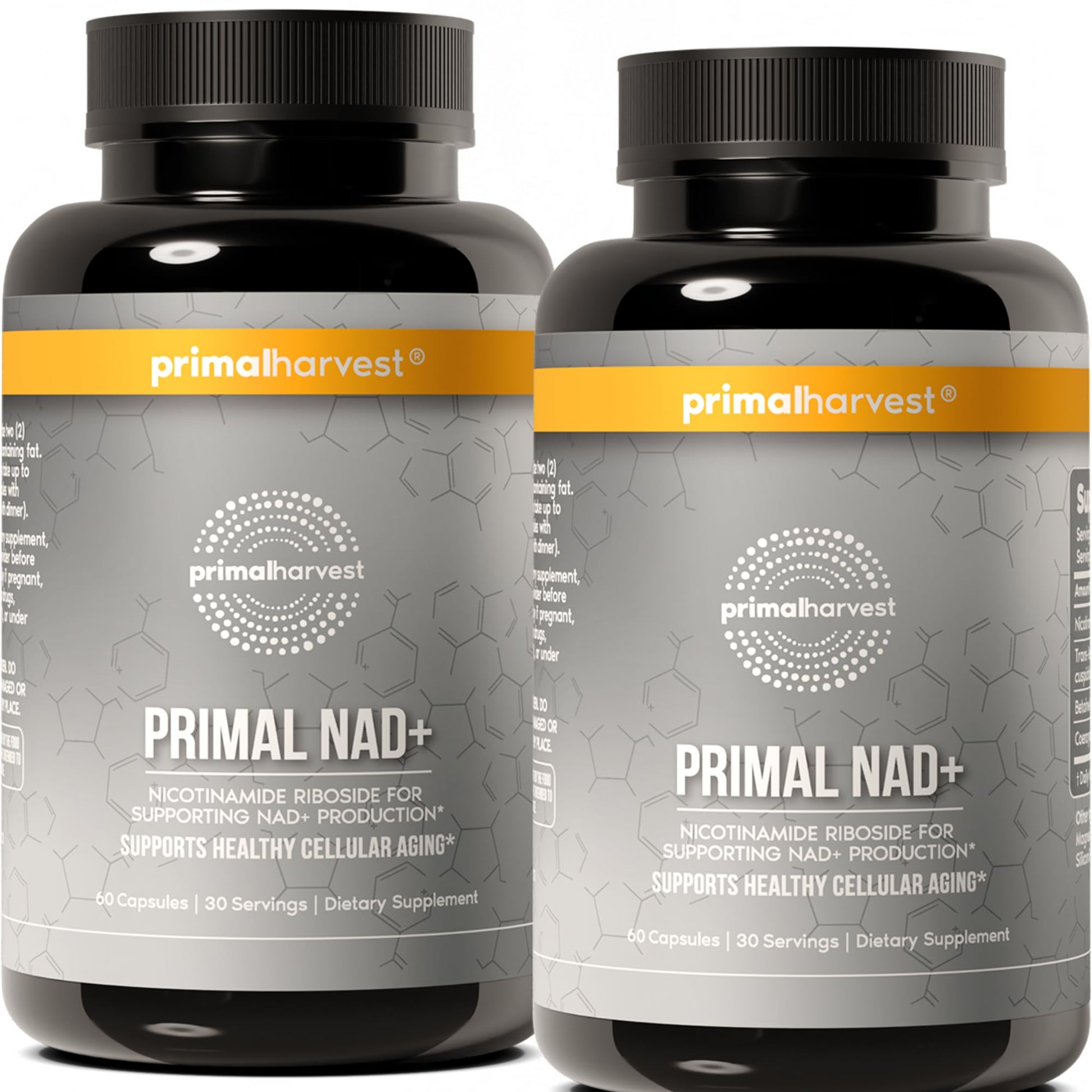 Primal Harvest NAD+ Supplement Capsules, 120 Capsules