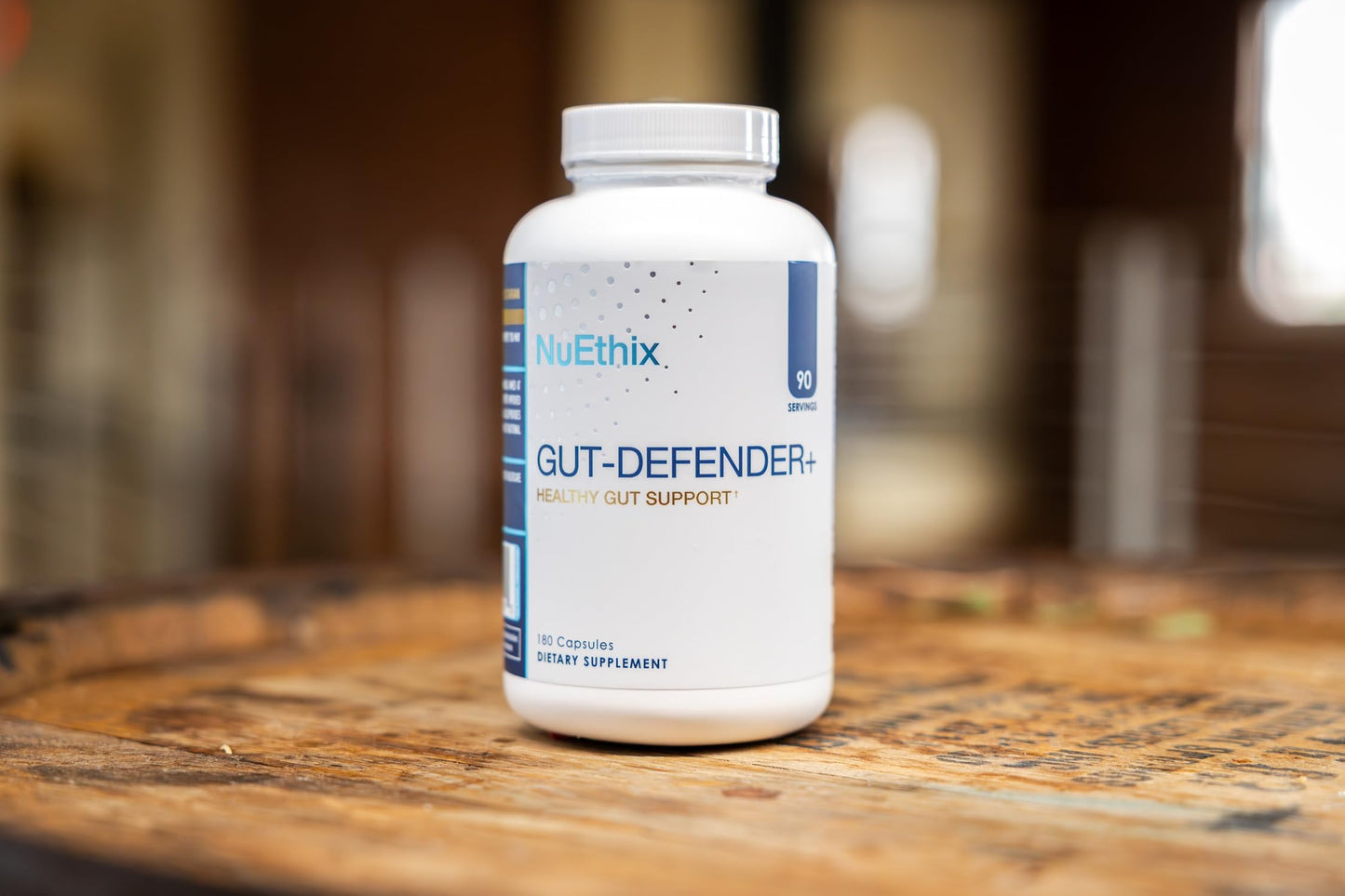 NuEthix Formulations Gut Defender+ Microbiome Balance Dietary Supplement Capsules 180 Count