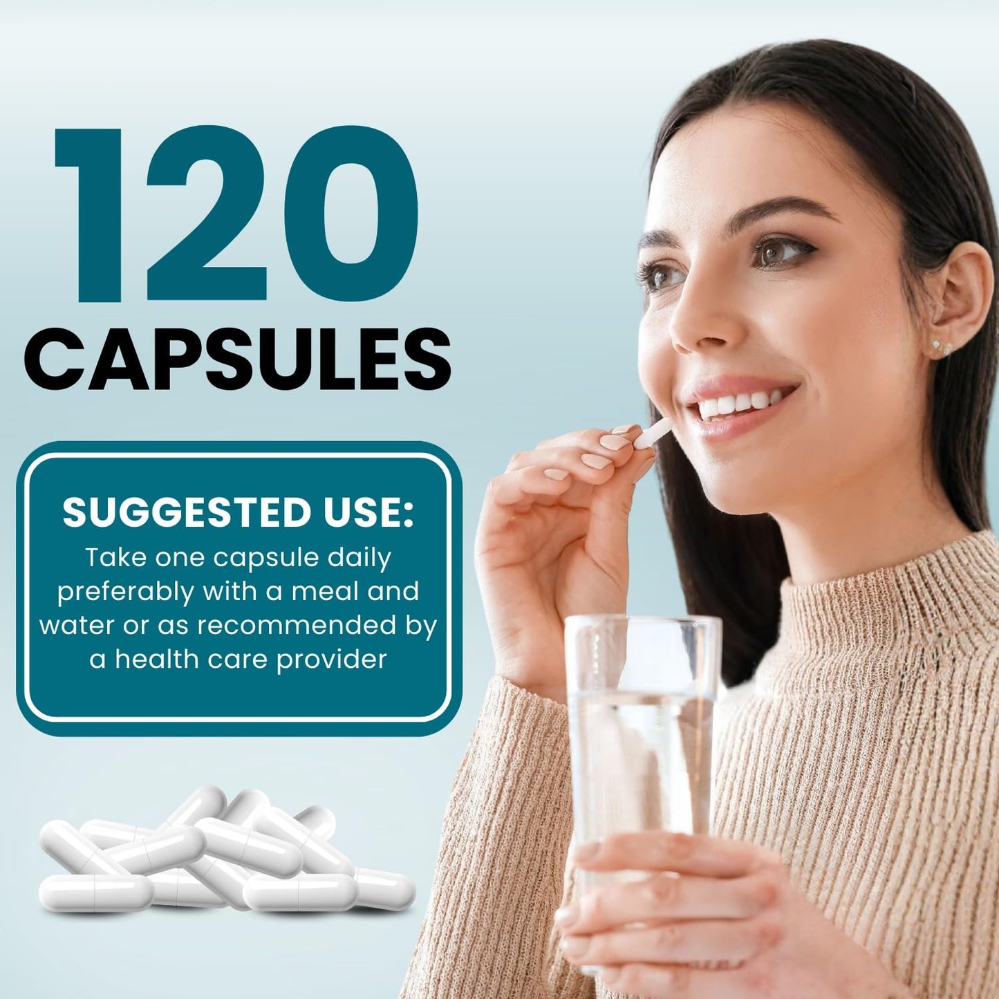 VITBOOST Magnesium Glycinate 500mg, 120 Capsules