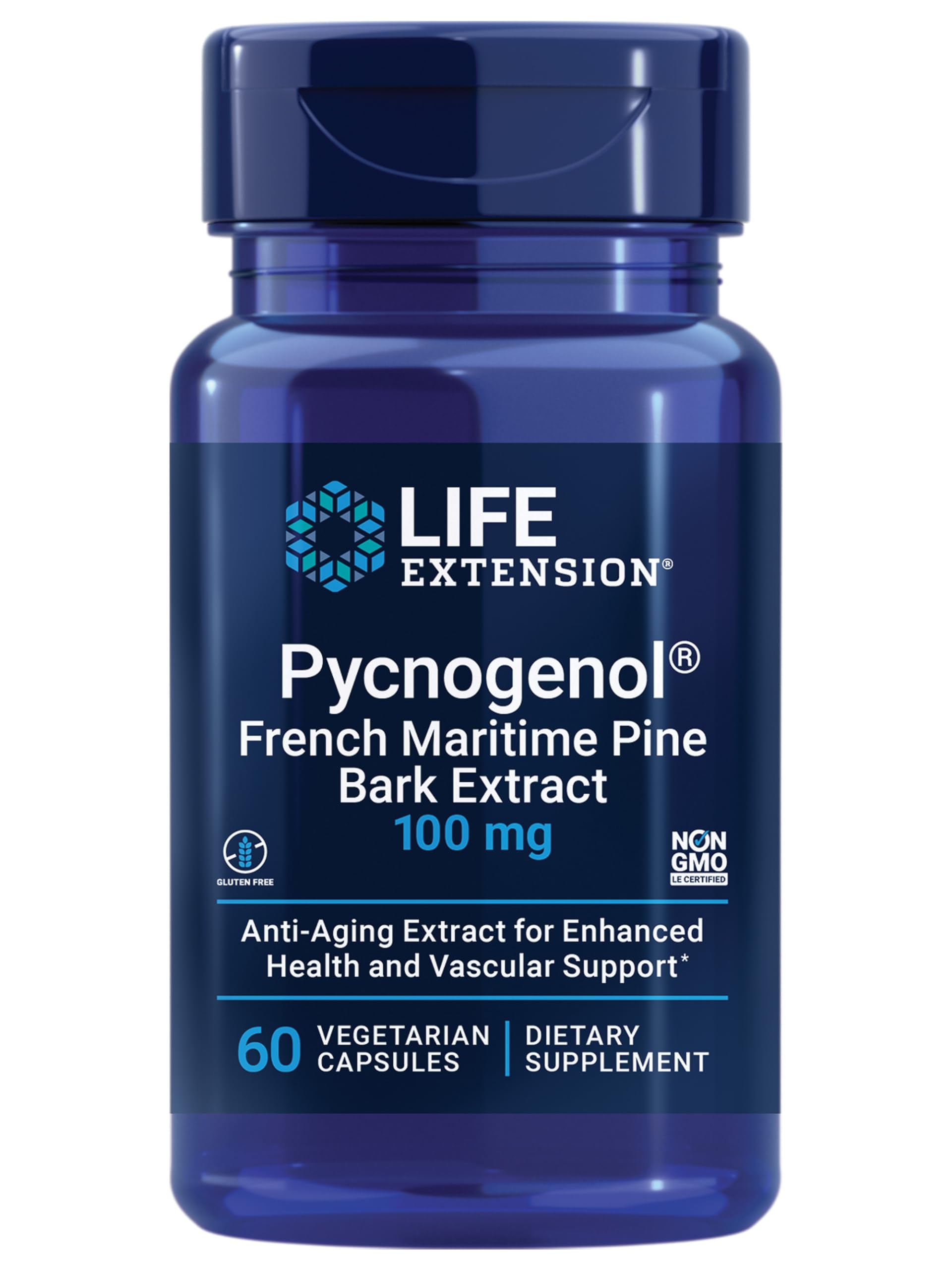 Life Extension Pycnogenol – French Maritime Pine Bark Extract – 60 Capsules