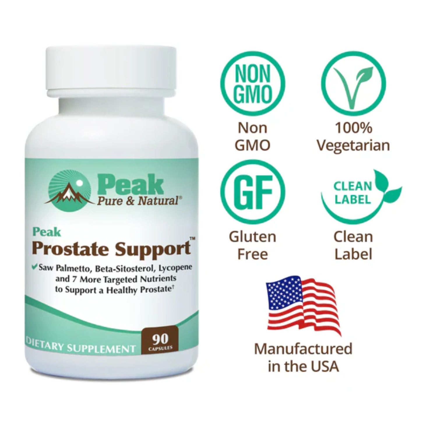 Peak Pure & Natural Peak Prostate Support Capsule 90 Count