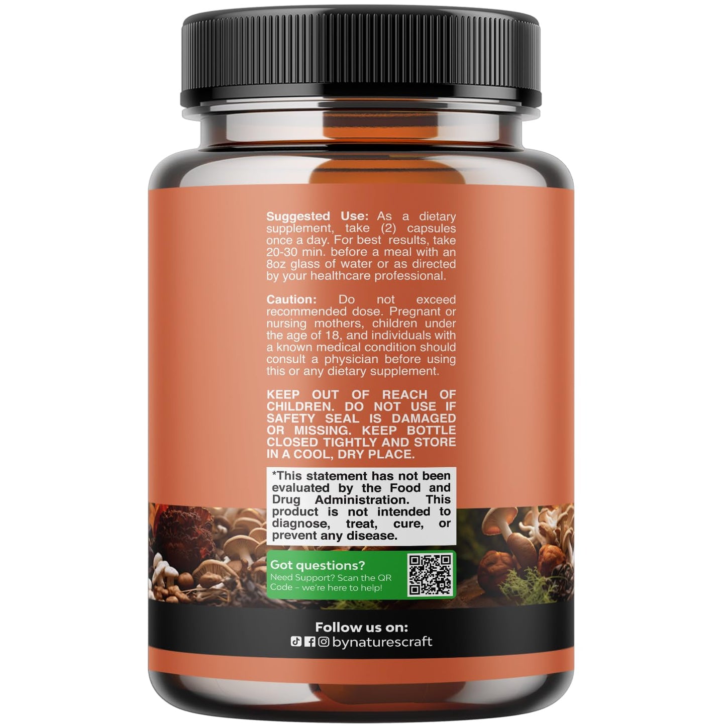 Natures Craft Advanced Mushroom Complex Capsules 60 Count
