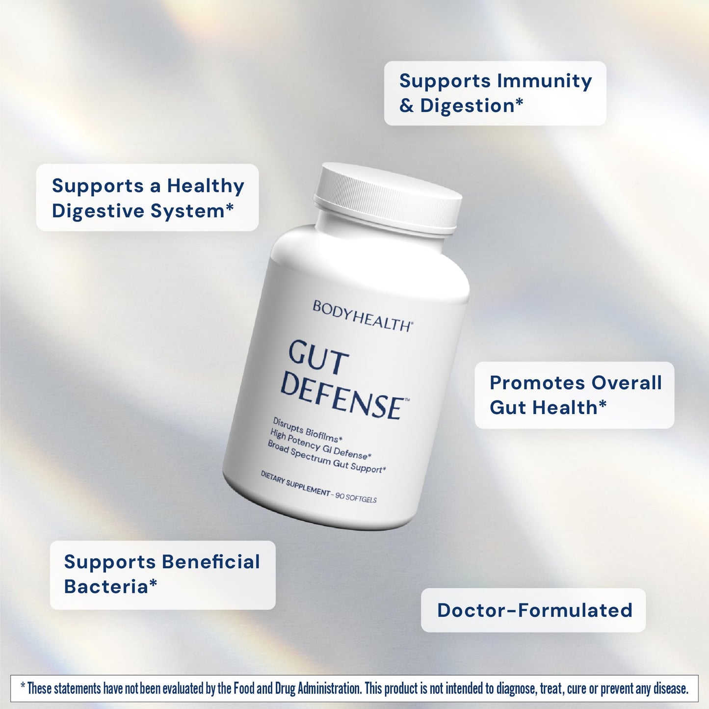 BodyHealth Gut Defense with PerfectAmino Softgels 90 Count