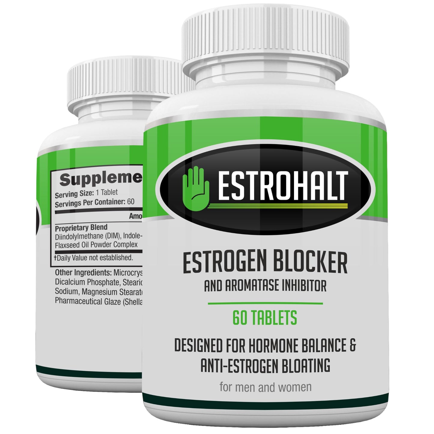Estrohalt DIM (Diindolylmethane) & Indole-3-Carbinol (I3C) Supplement Tablet, 60 Tablets