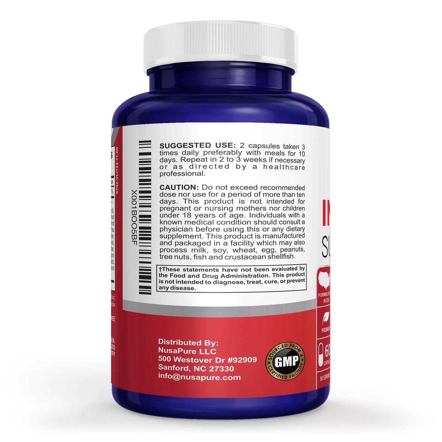 NusaPure Intestinal Support Complex 60 Capsules