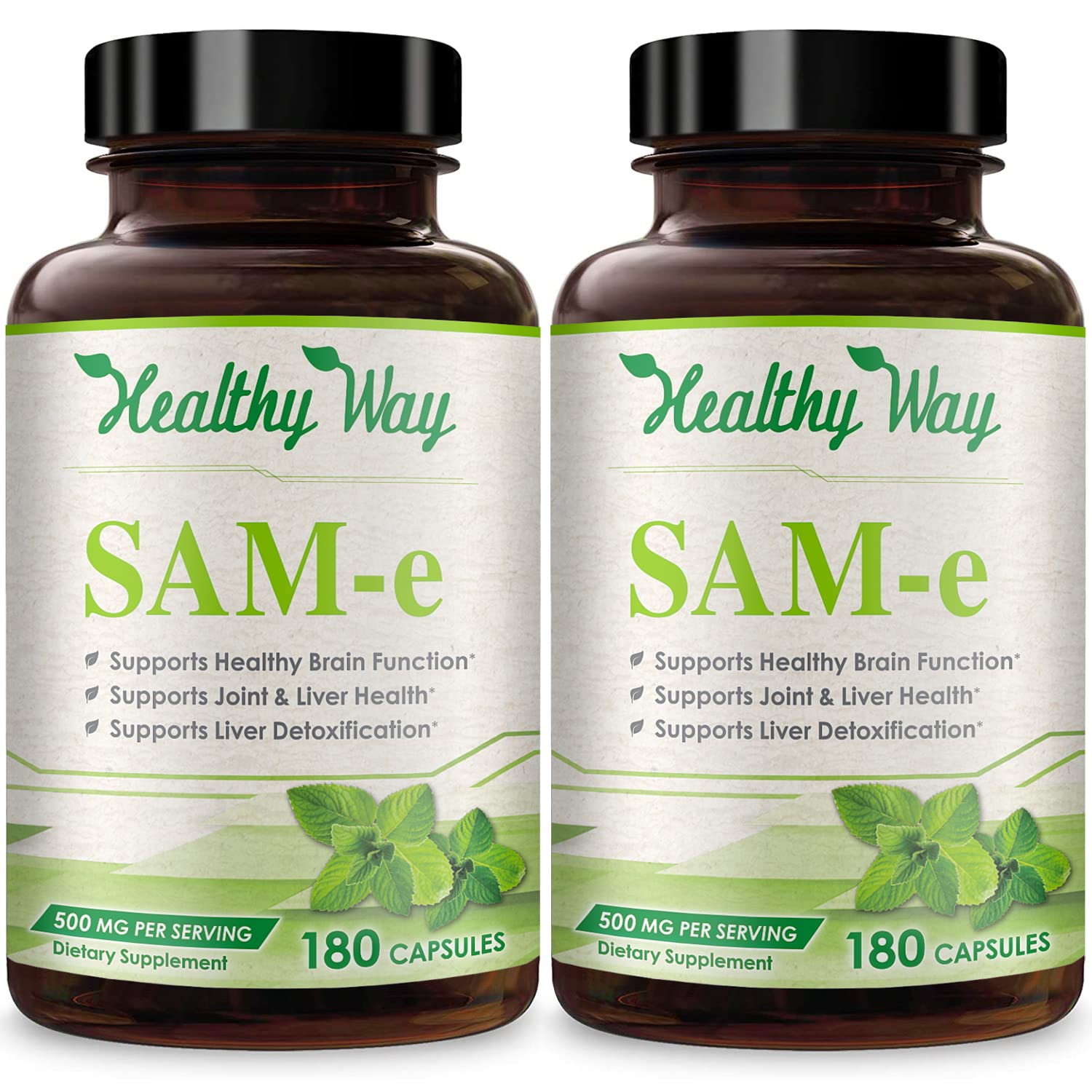 HealthyWayRx 500mg SAM-e Supplement Capsule 360 Capsules