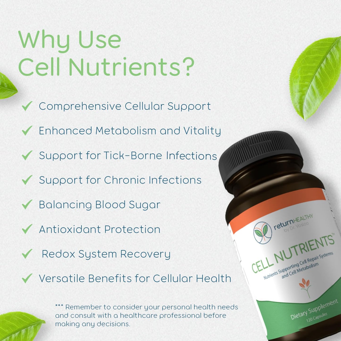 Return Healthy Cell Nutrients Capsules 120